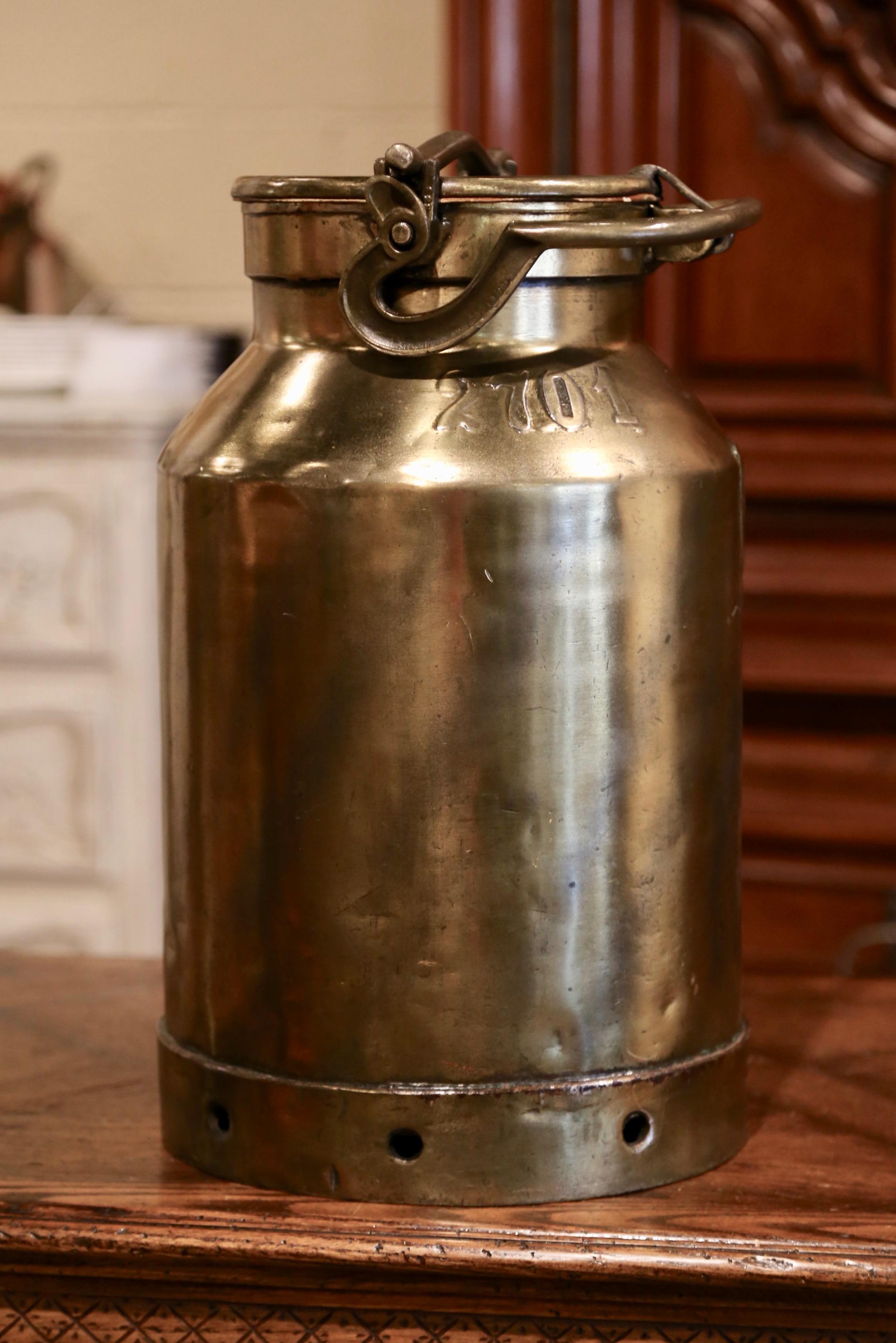 brass milk can