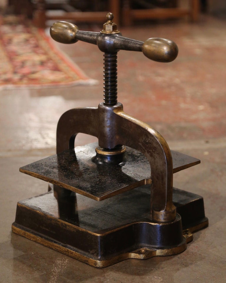 Vintage 1800s French Book Press