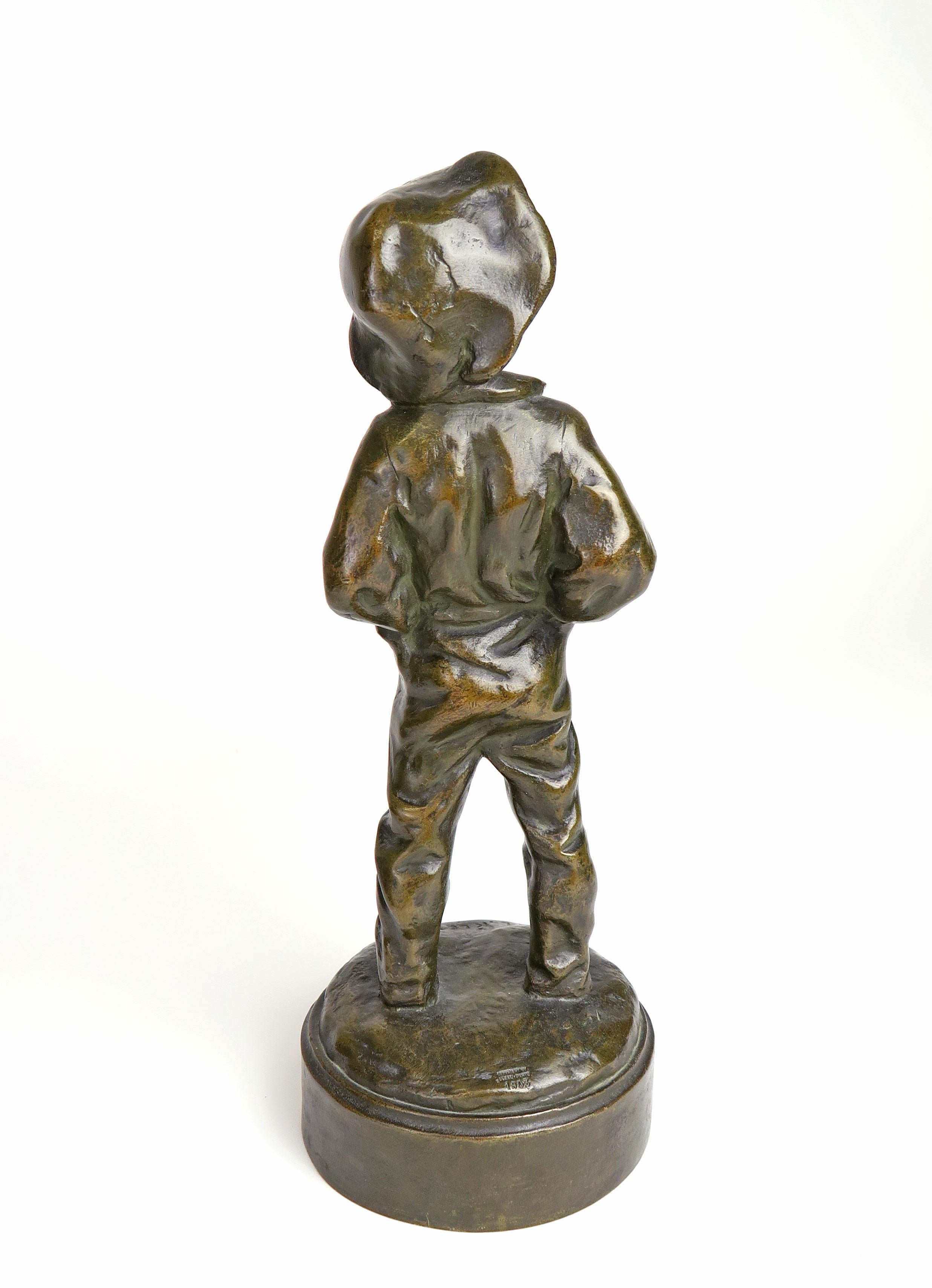 Français Sculpture figurative française du 19ème siècle en bronze patiné de Louis Kley en vente