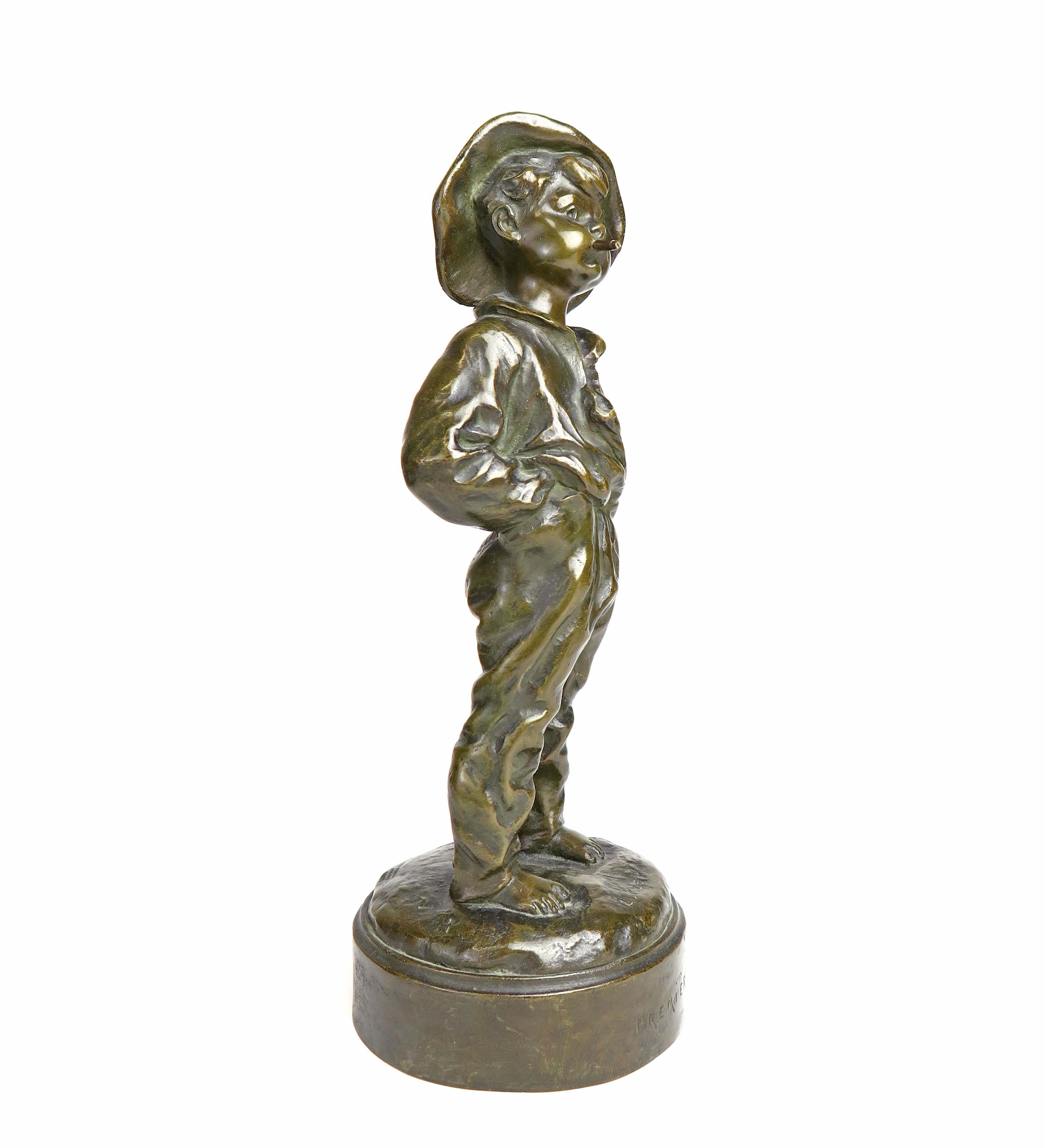 Sculpture figurative française du 19ème siècle en bronze patiné de Louis Kley Bon état - En vente à Pasadena, CA
