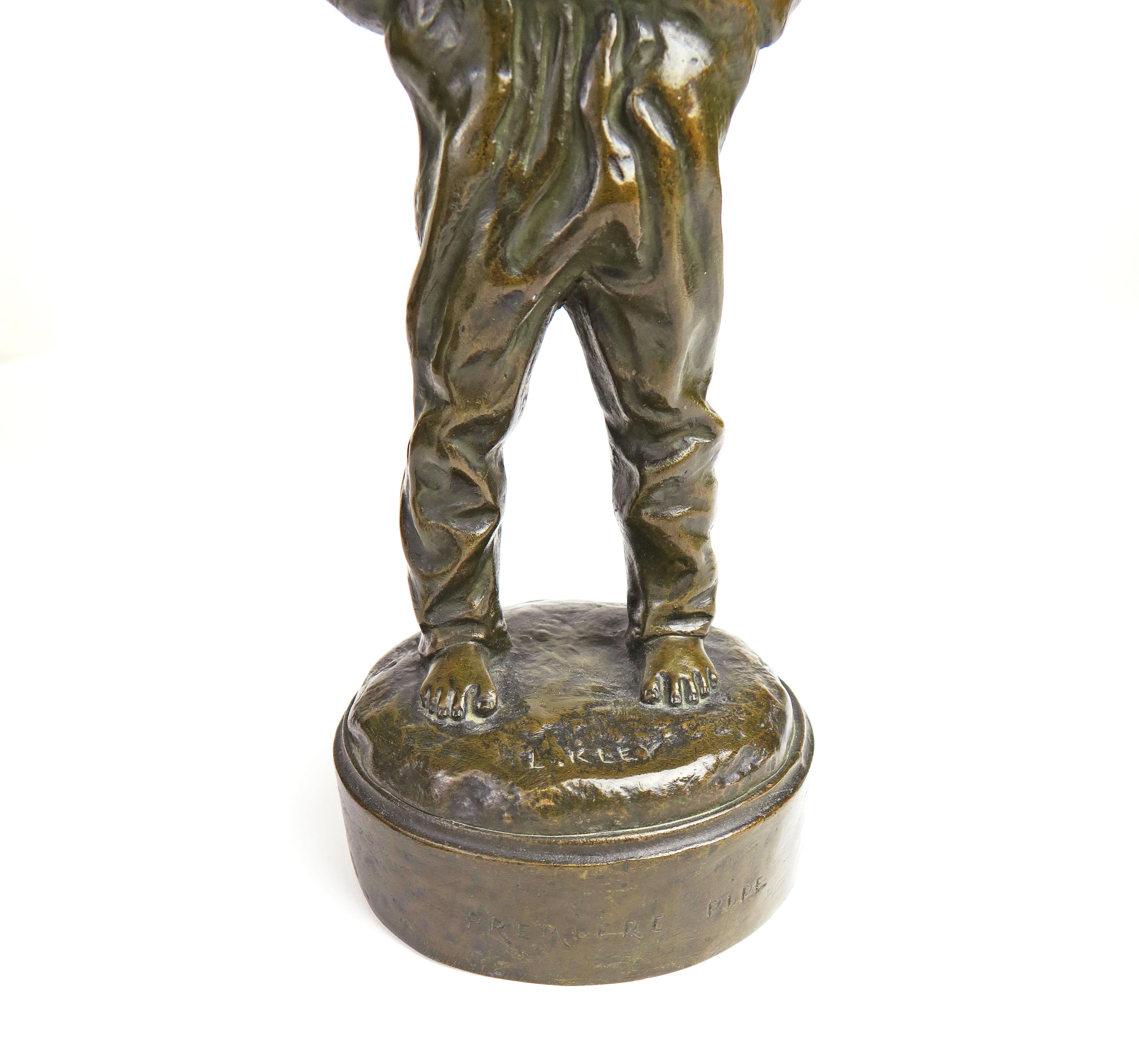 XIXe siècle Sculpture figurative française du 19ème siècle en bronze patiné de Louis Kley en vente