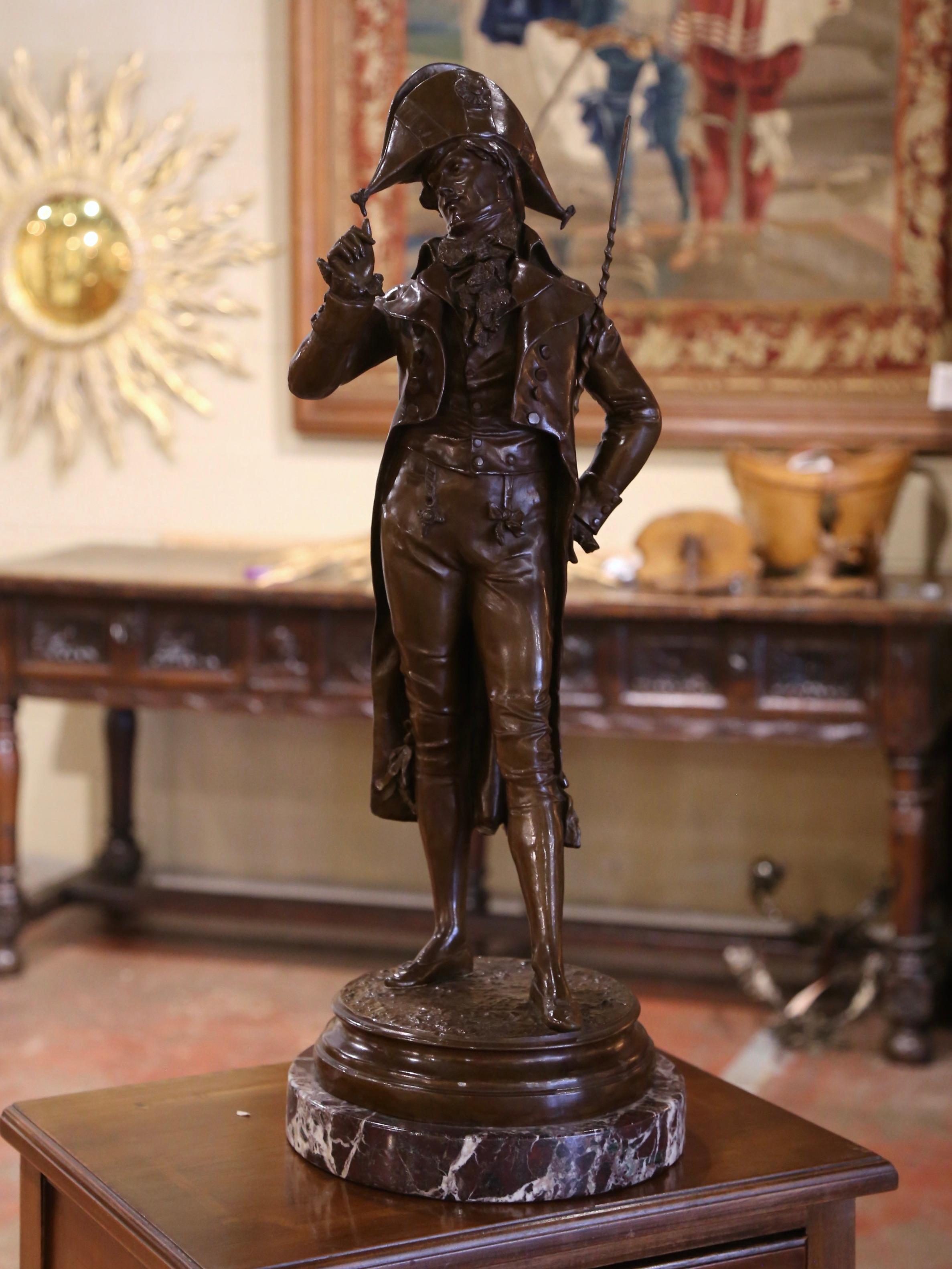 Bronzo Scultura in bronzo patinato francese del XIX secolo 