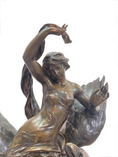 19th Century French Patinated Bronze Statue