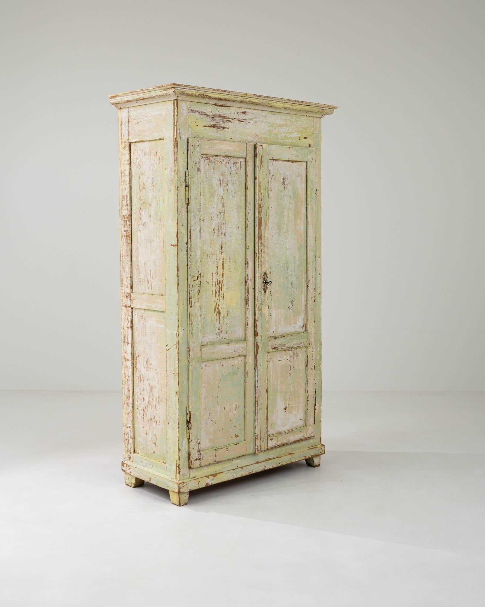 Wood 19th Century French Patinated Cabinet For Sale