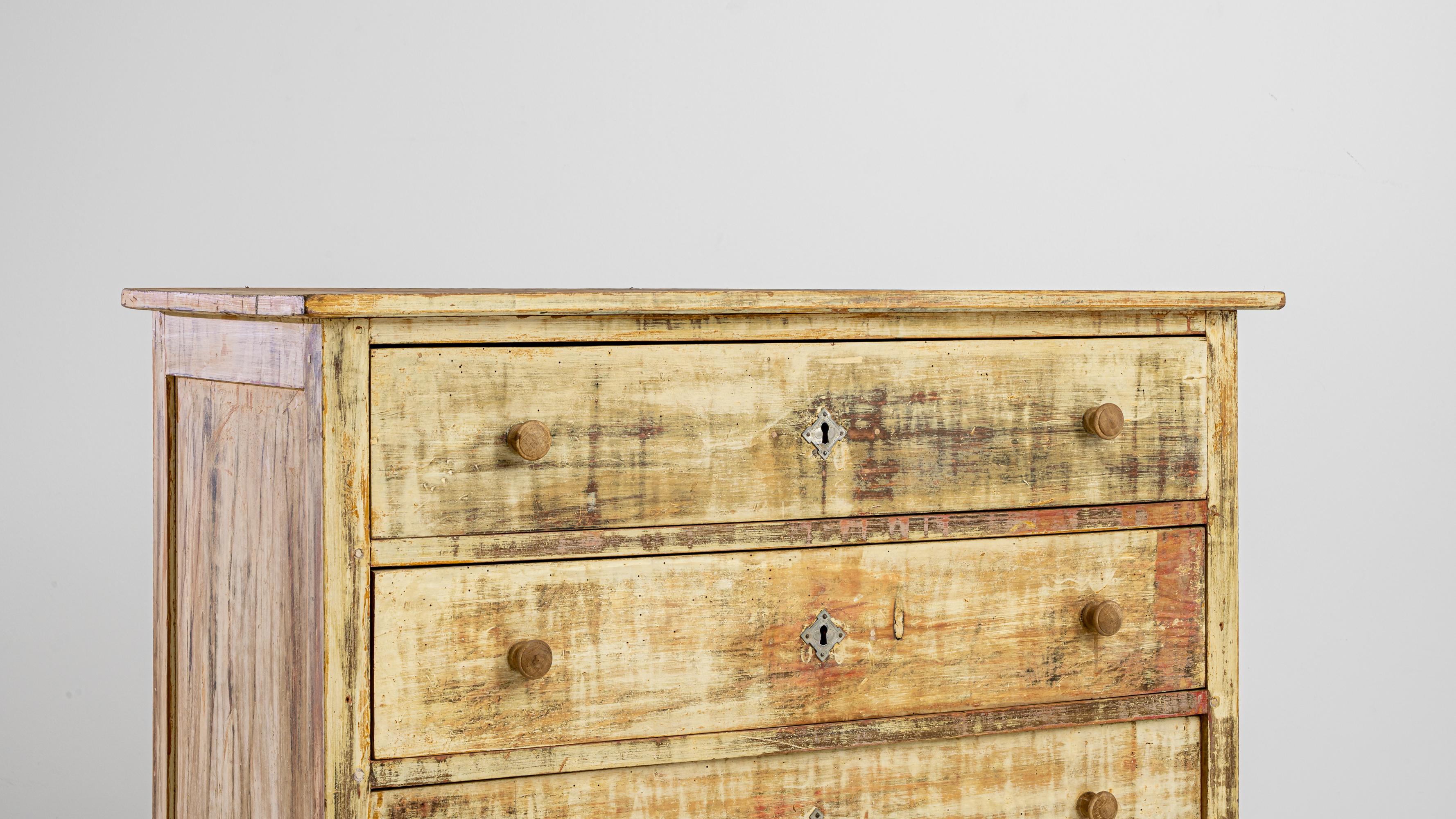 19th Century French Patinated Chest of Drawers For Sale 1
