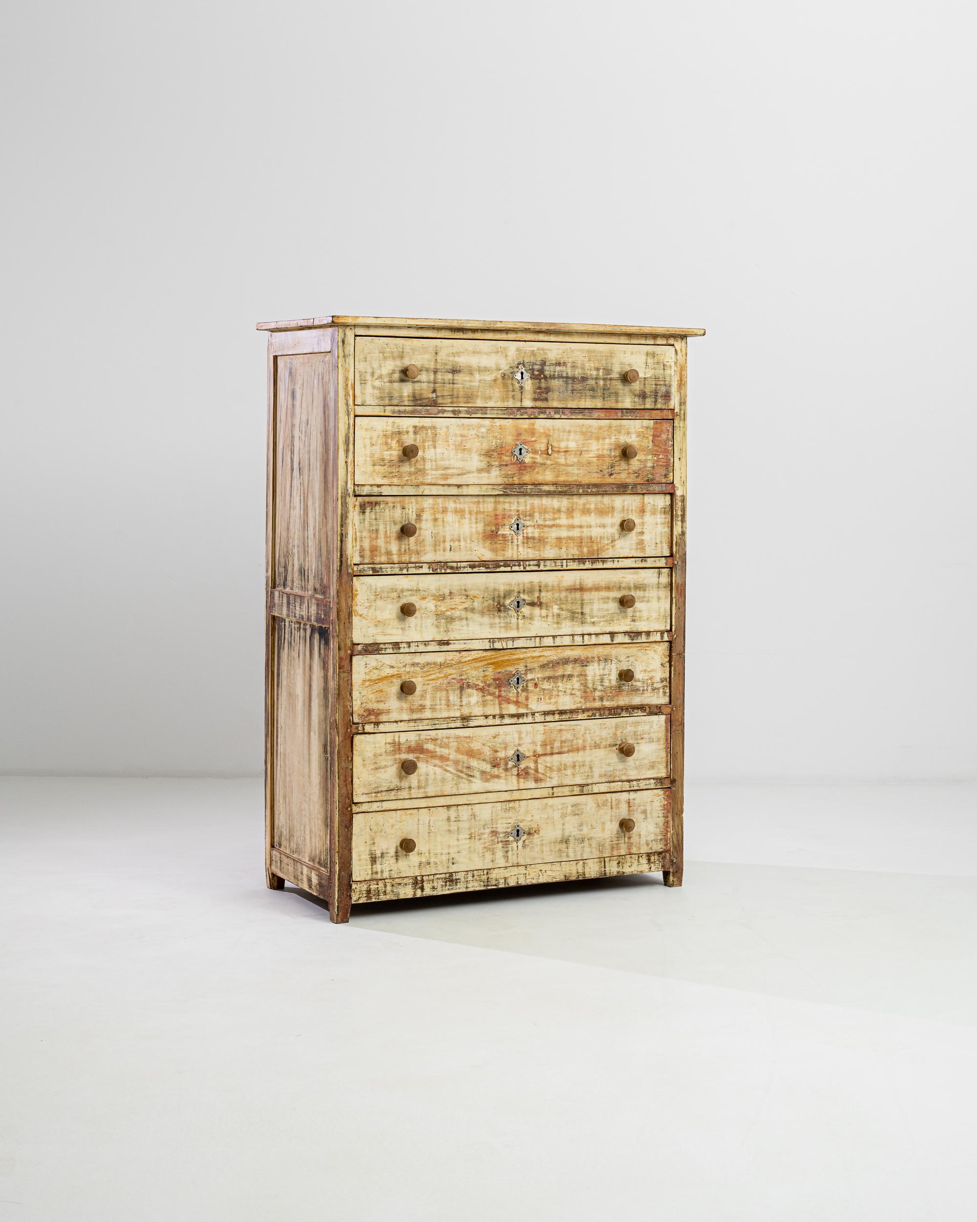 19th Century French Patinated Chest of Drawers For Sale 5