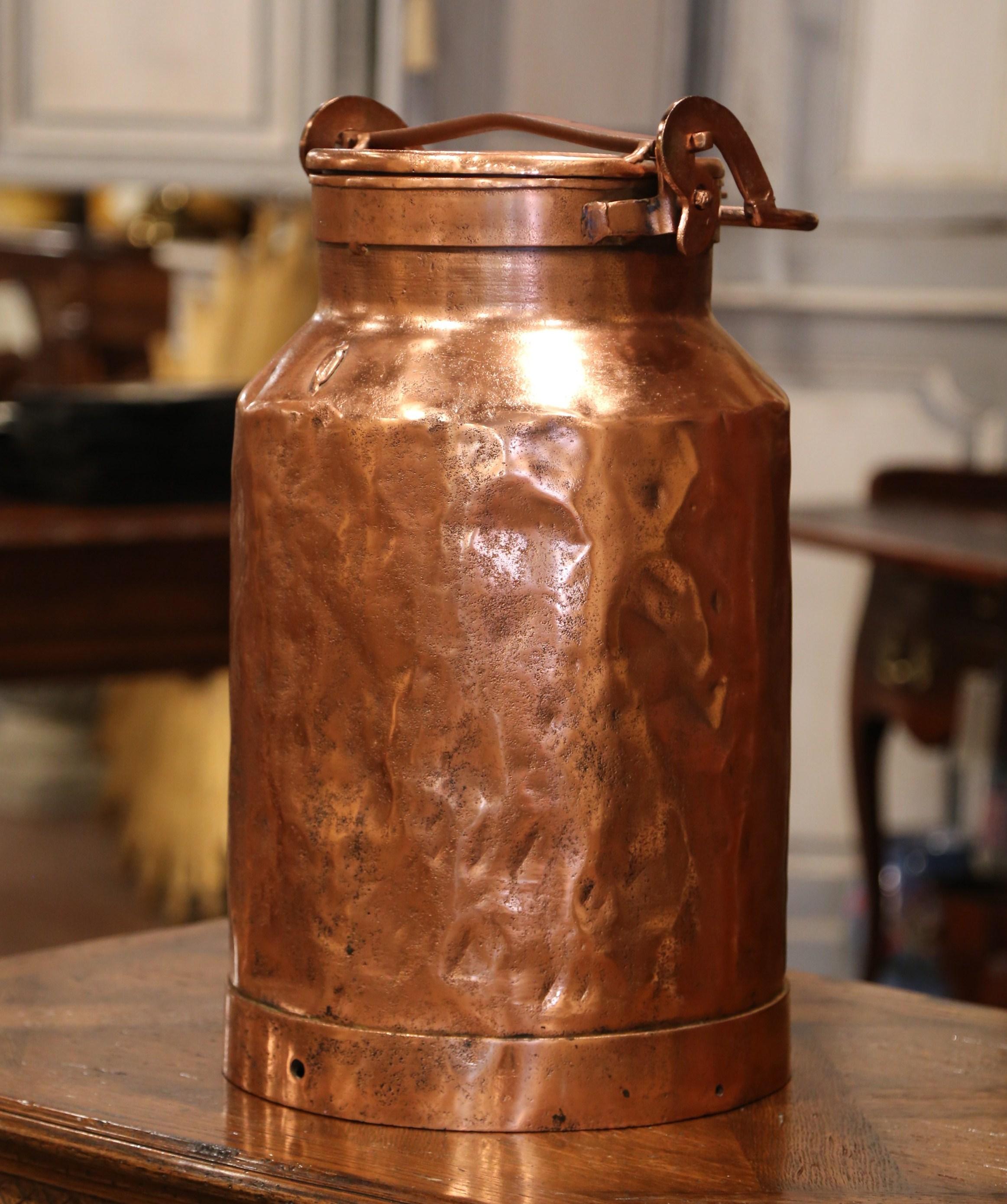 copper container with lid