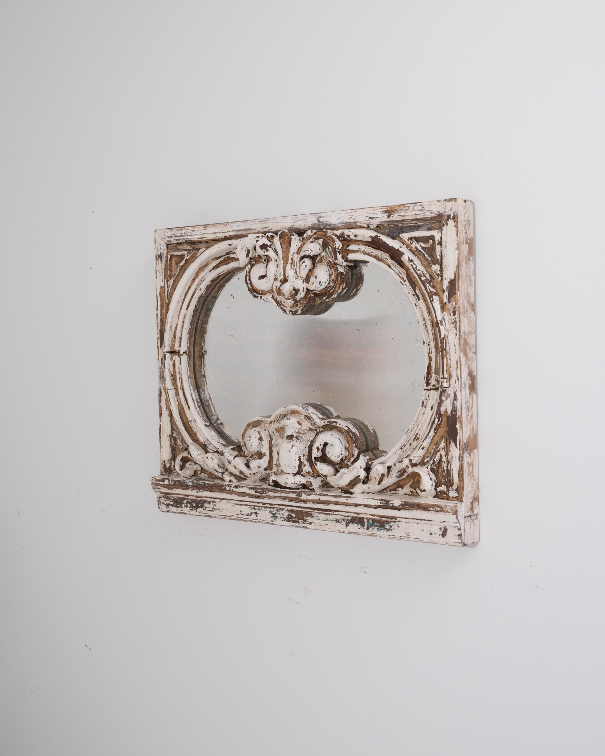 19th Century French Patinated Mirror For Sale 3