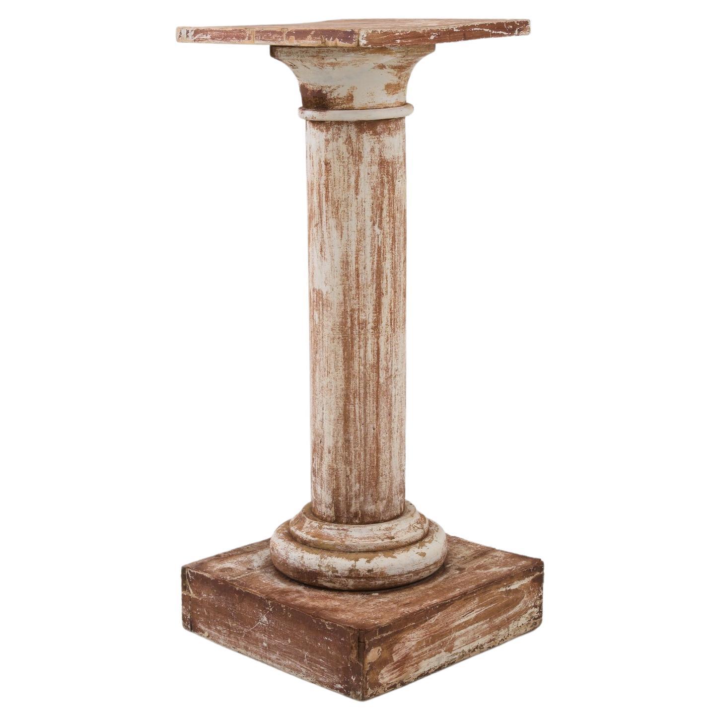 19th Century French Patinated Pedestal  For Sale