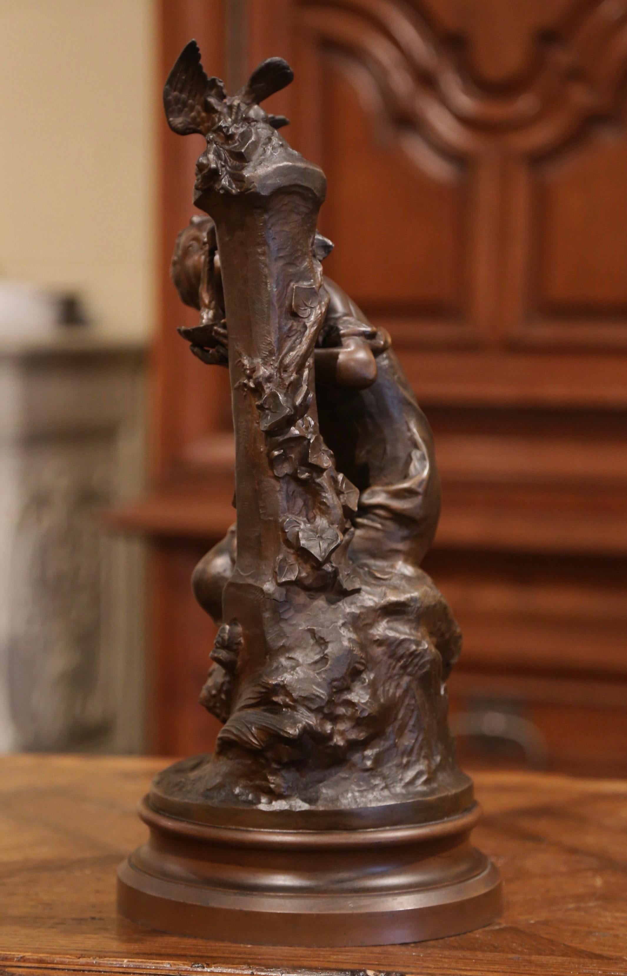 19th Century French Patinated Spelter Sculpture Signed Mathurin Moreau 4