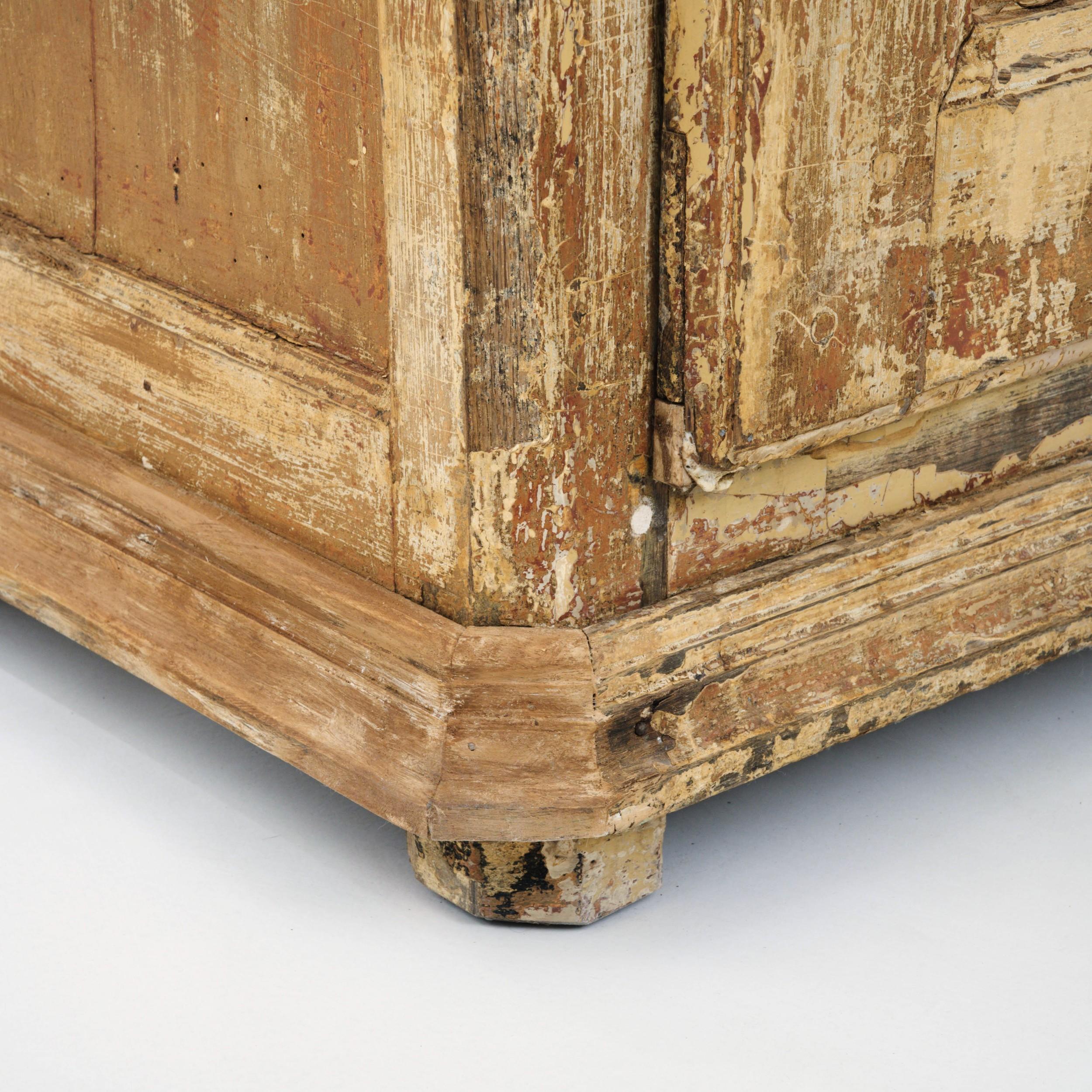 19th Century French Patinated Wooden Cabinet For Sale 9