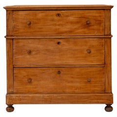 19th Century French Patinated Wooden Chest Of Drawers