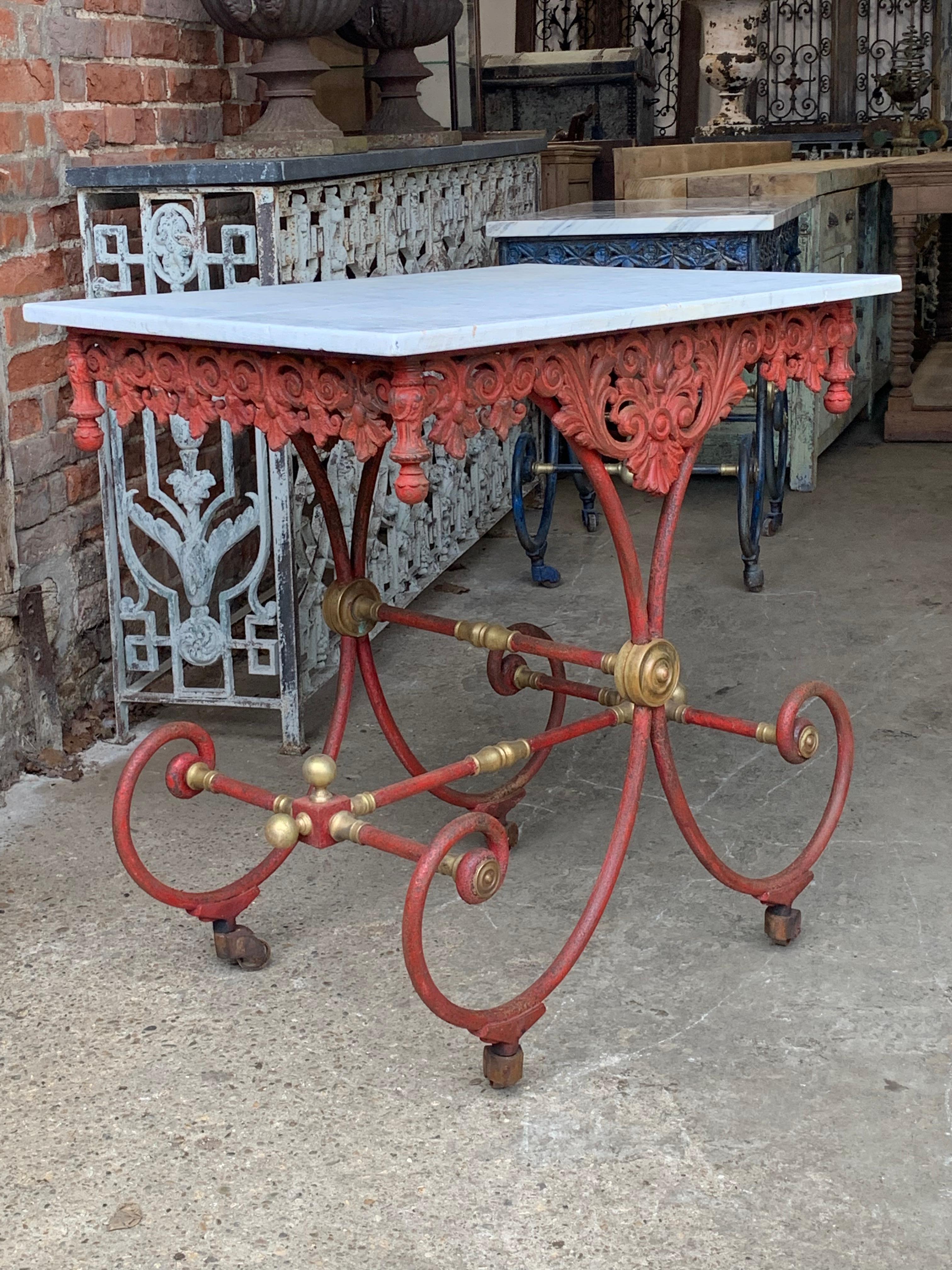 Hand-Crafted 19th Century French Patisserie Table 