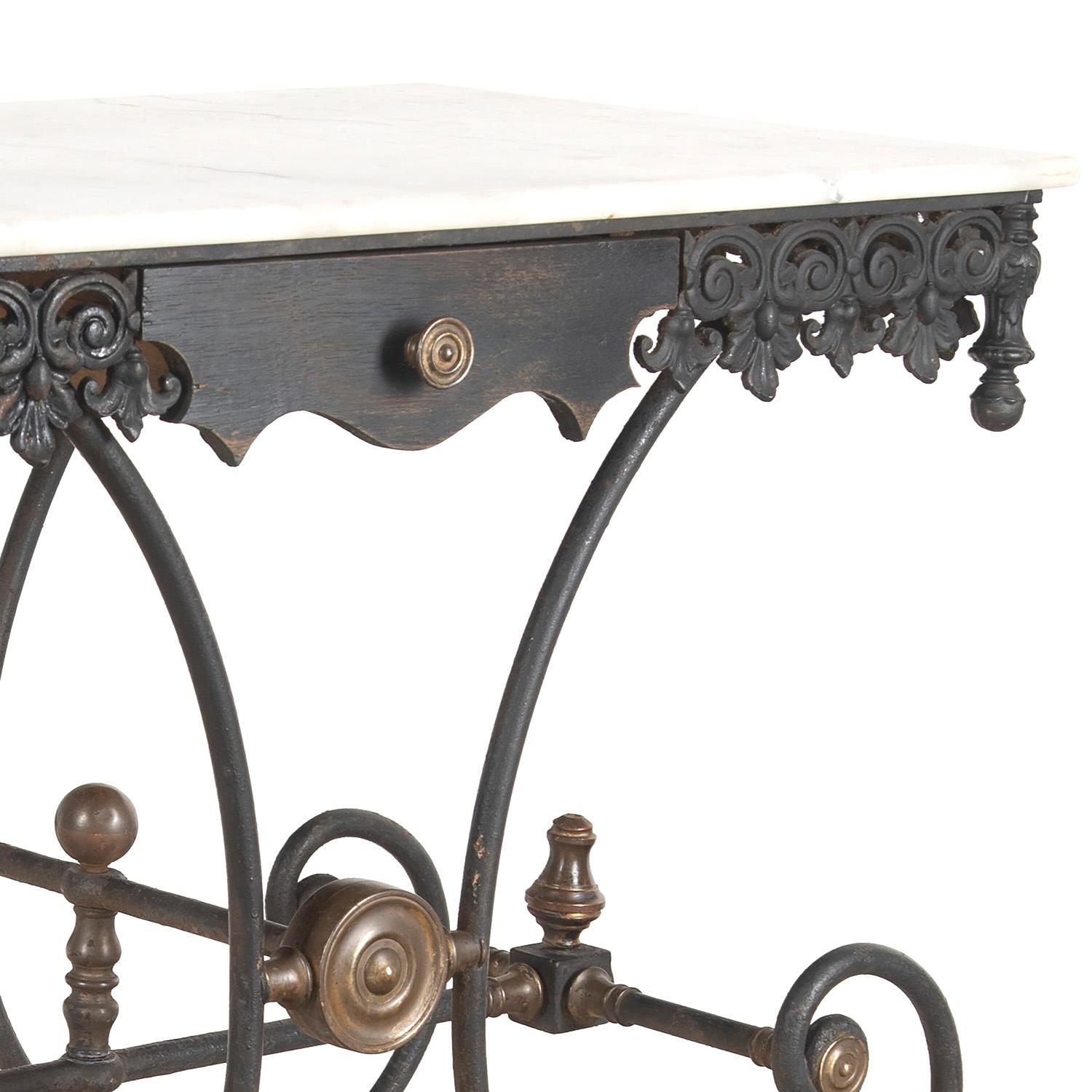 Metal 19th Century French Patisserie Table