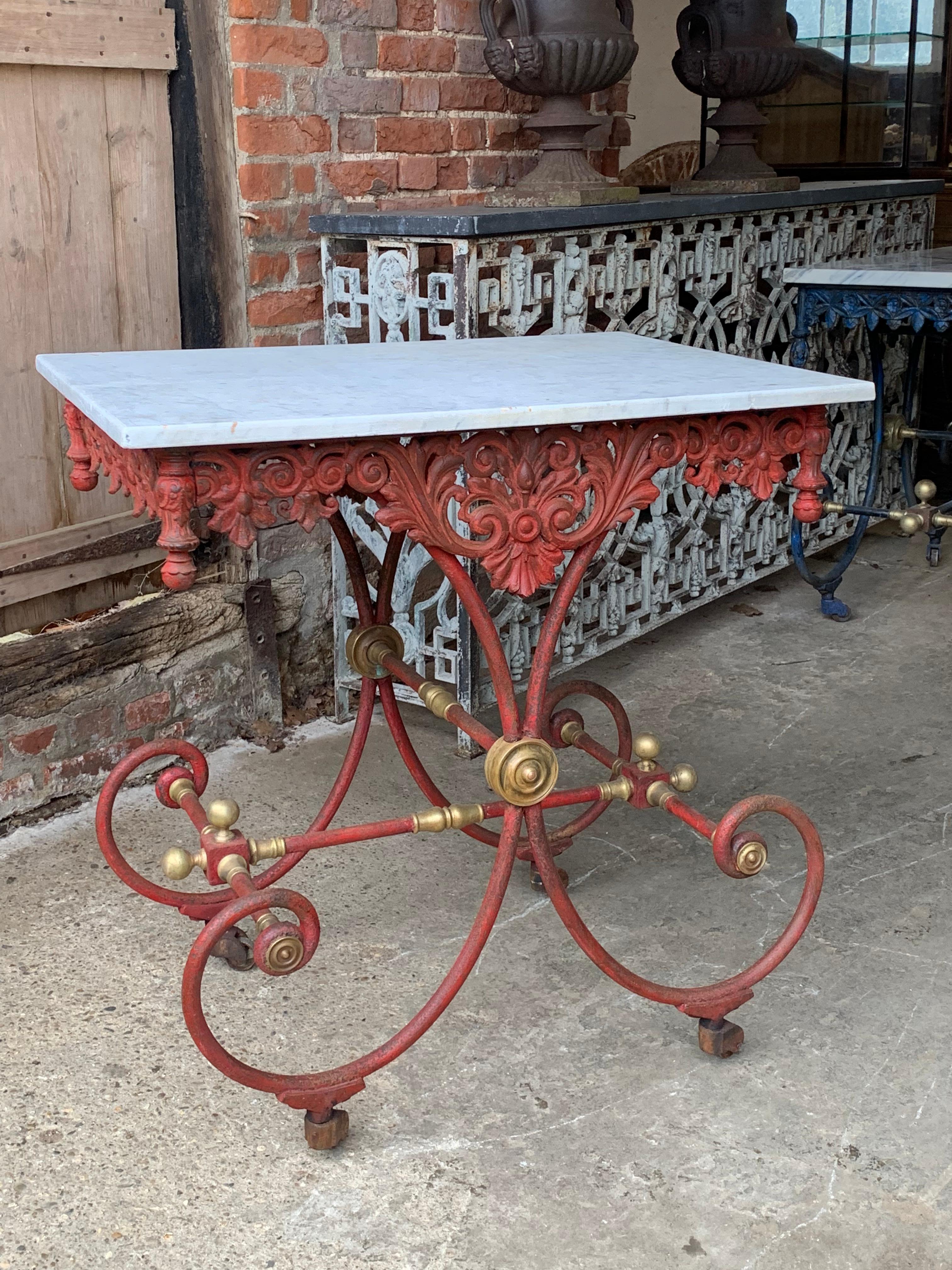 19th Century French Patisserie Table  In Good Condition In Ongar, GB
