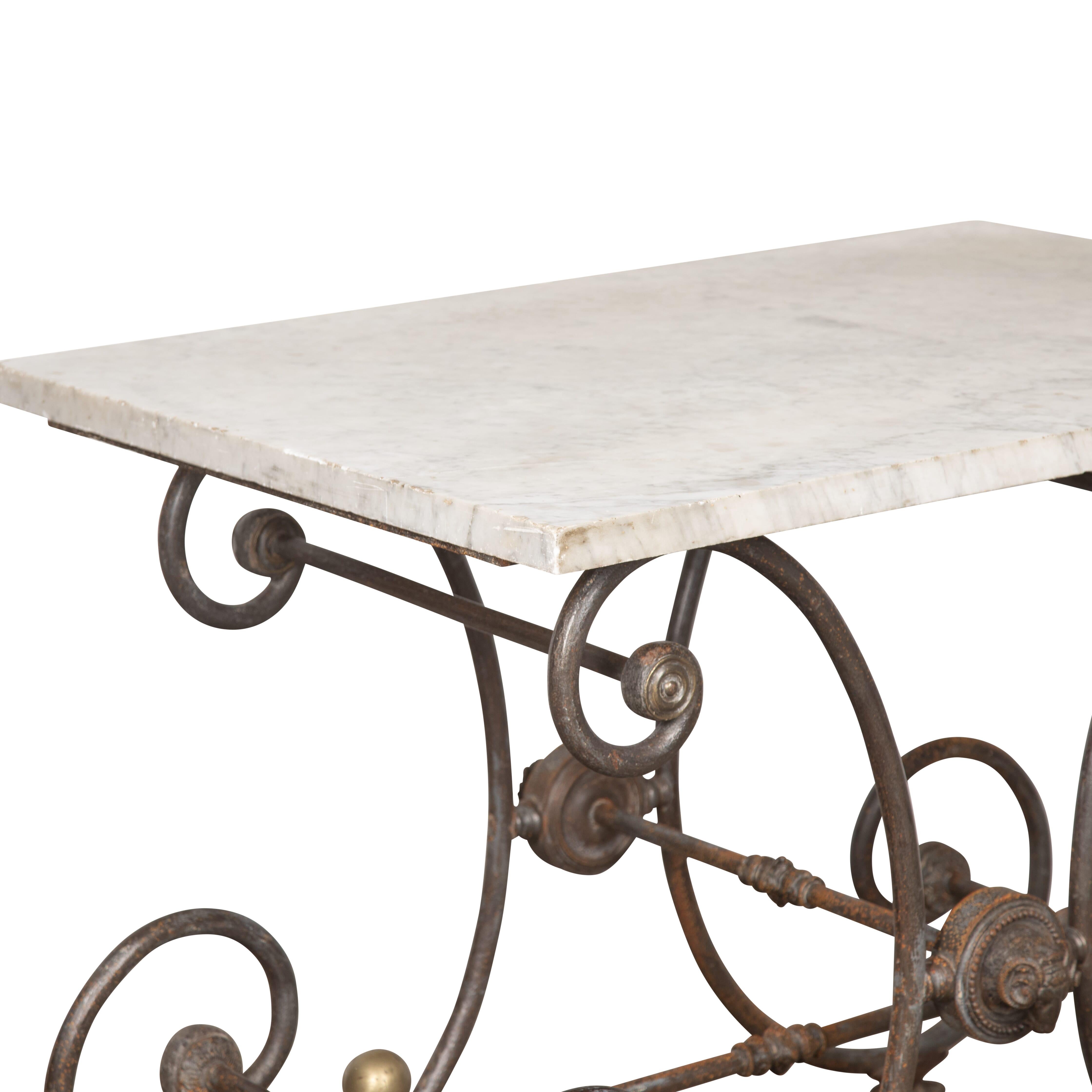 Iron 19th Century French Patisserie Table For Sale