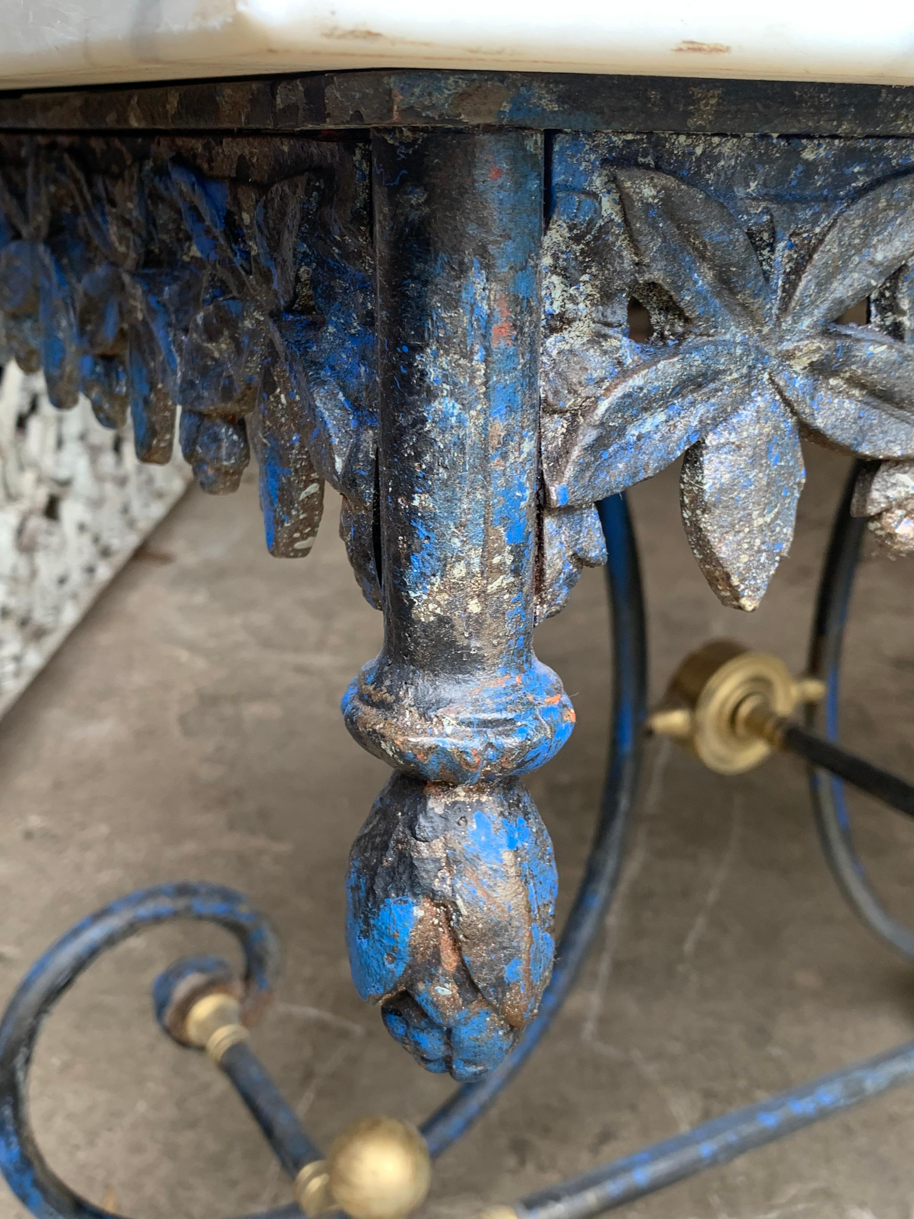 Iron 19th Century French Patisserie Table 