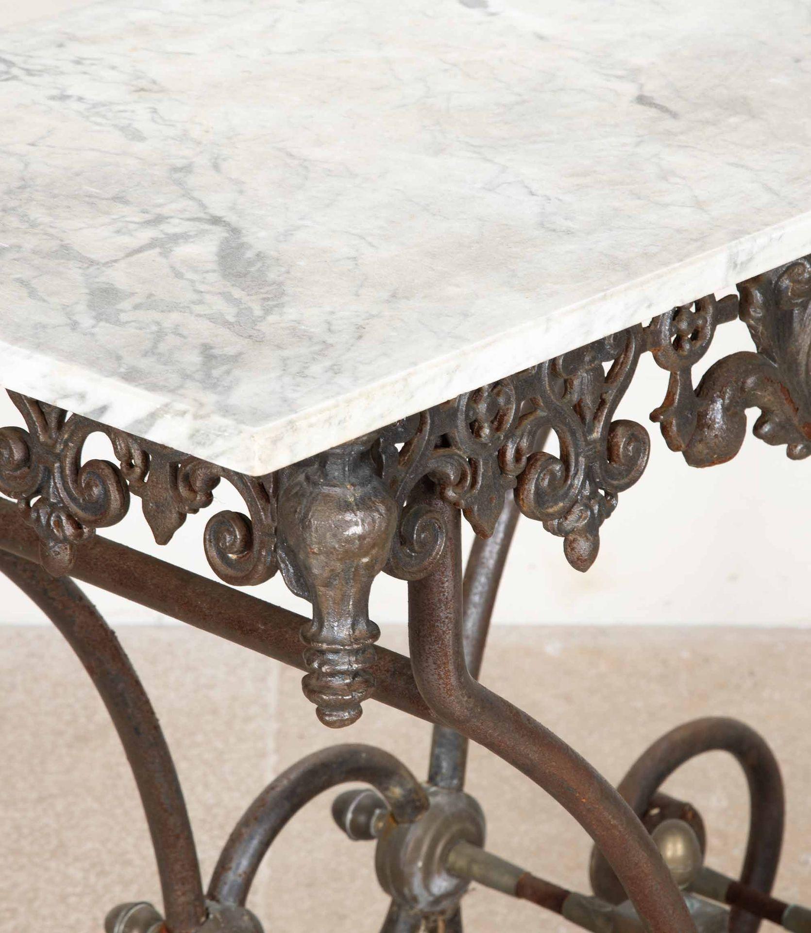 Wrought Iron 19th Century French Patisserie Table For Sale