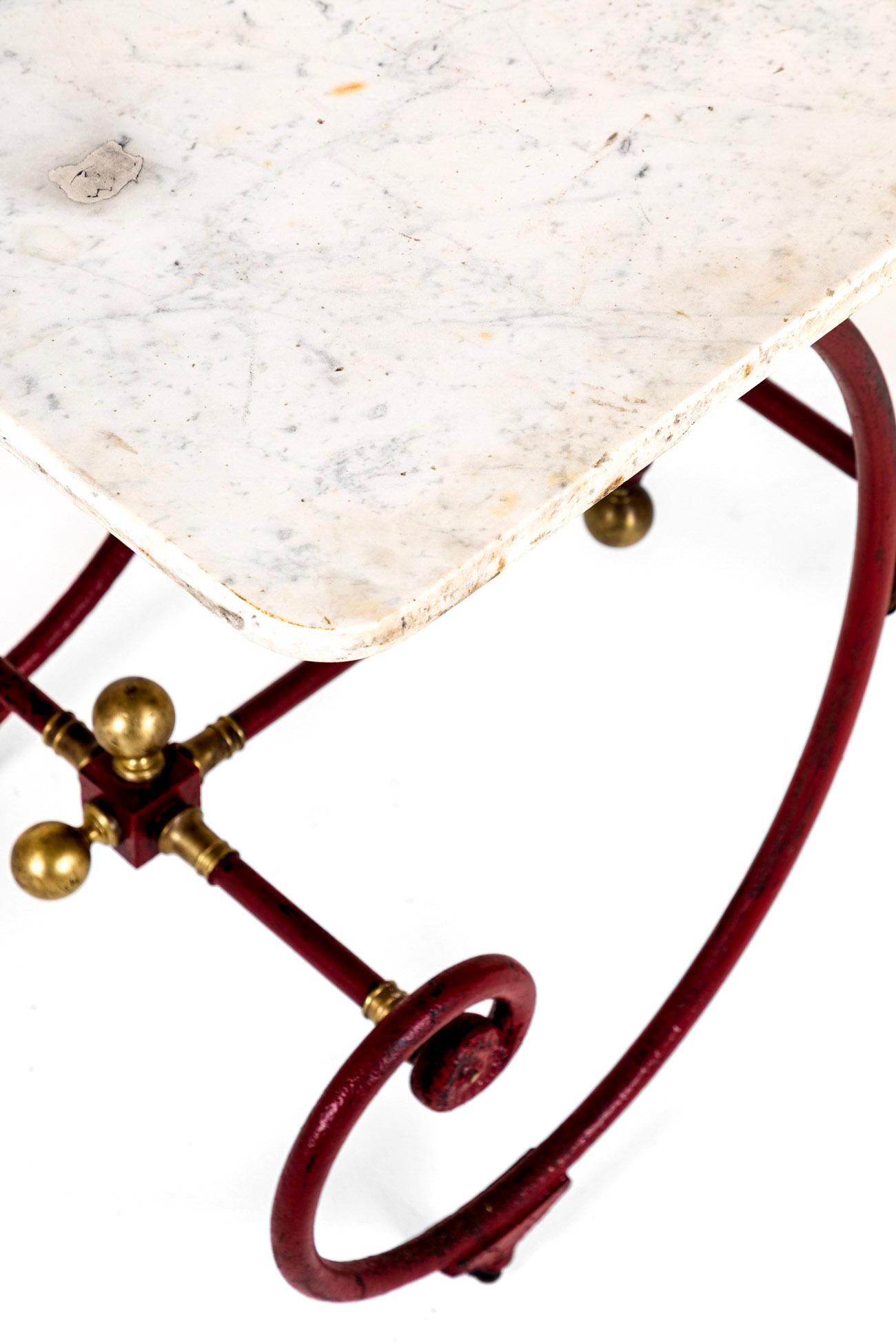 Iron 19th Century French Patisserie Table For Sale
