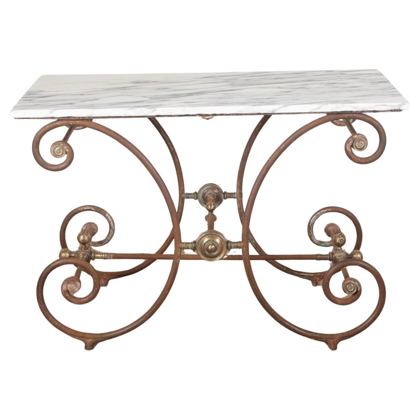 19th Century French Patisserie Table For Sale