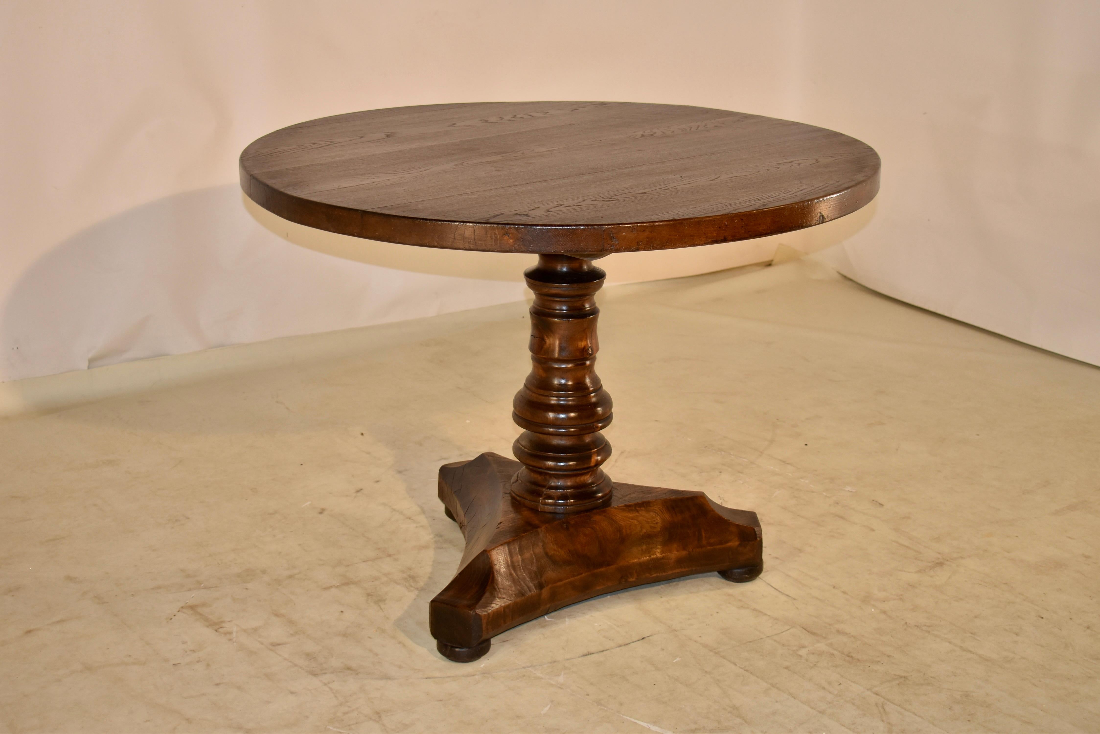 Louis Philippe 19th Century French Pedestal Table