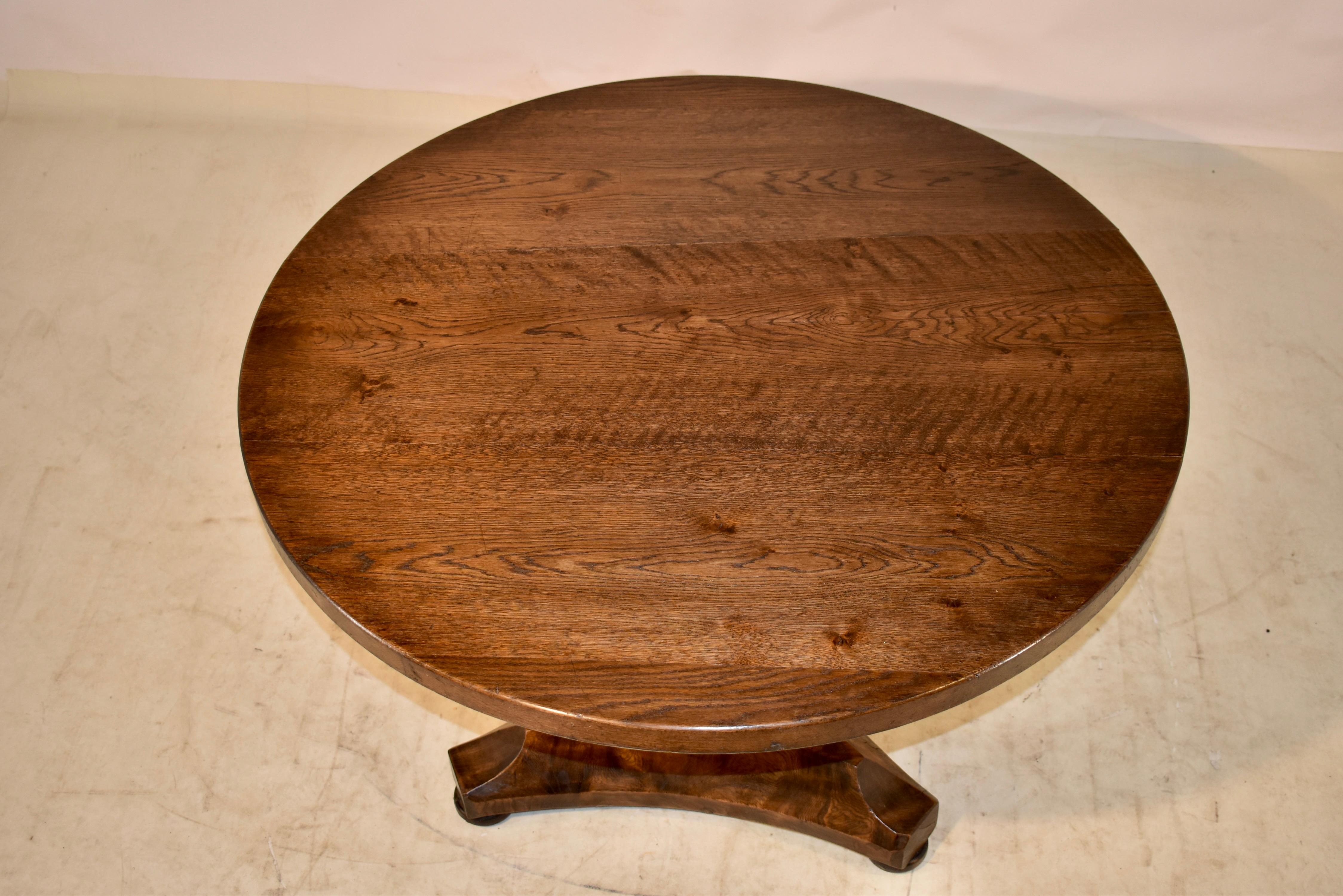 19th Century French Pedestal Table 3