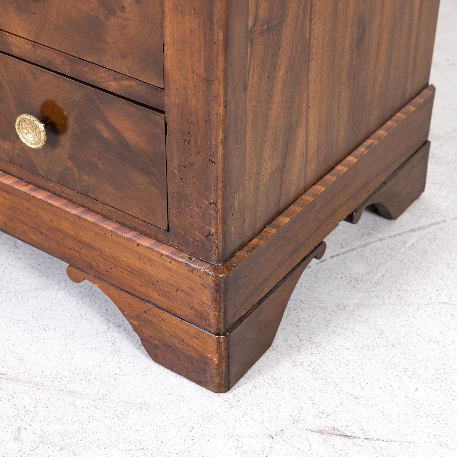 19th Century French Period Louis Philippe Walnut and Fruitwood Parquetry Commode 8