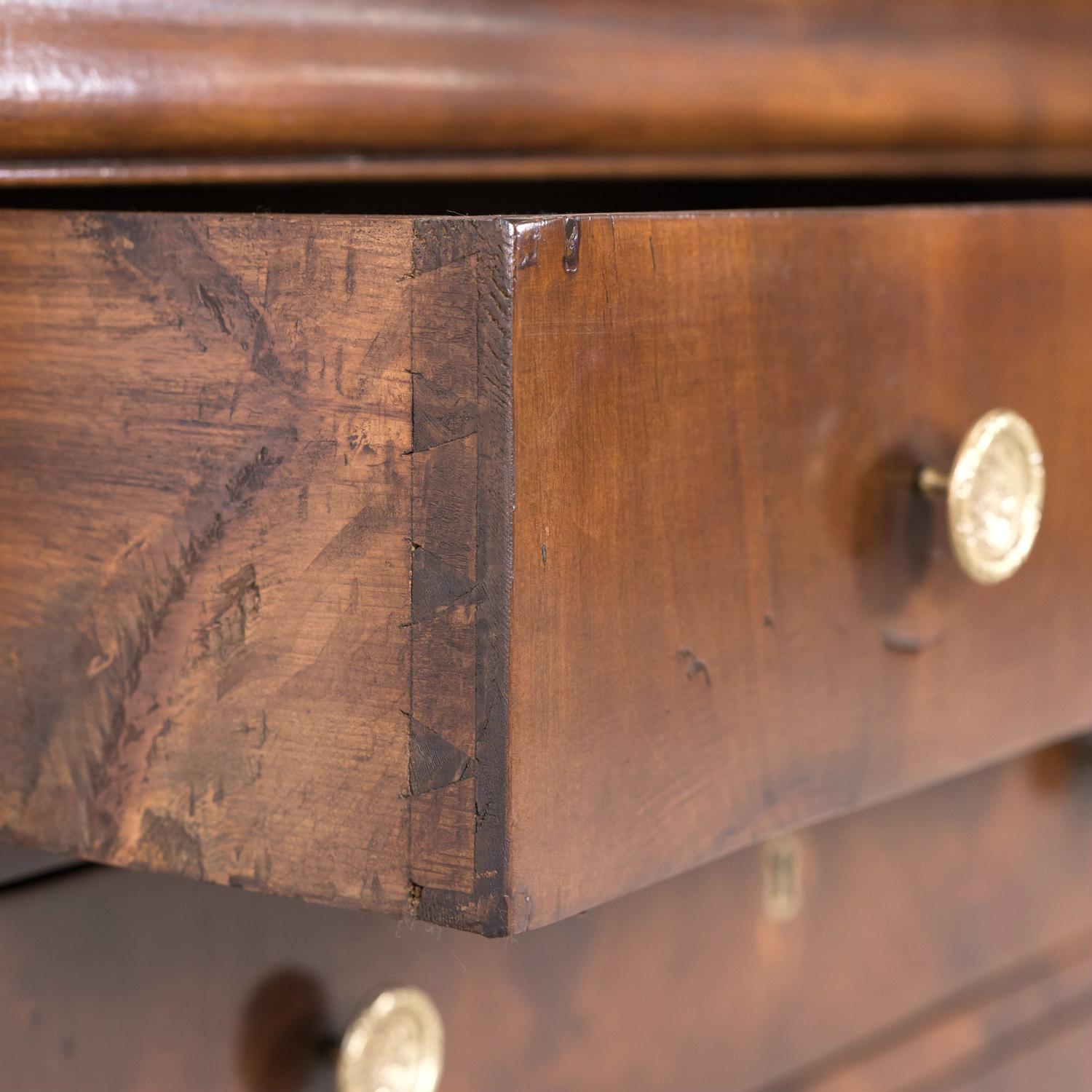 19th Century French Period Louis Philippe Walnut and Fruitwood Parquetry Commode 5