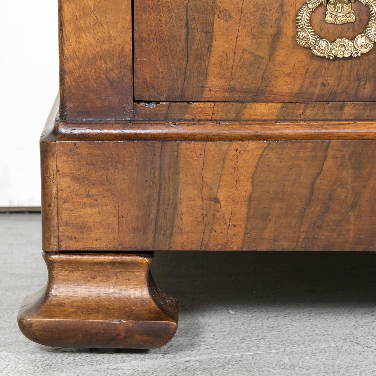 19th Century French Period Louis Philippe Walnut Marble Top Commode  5