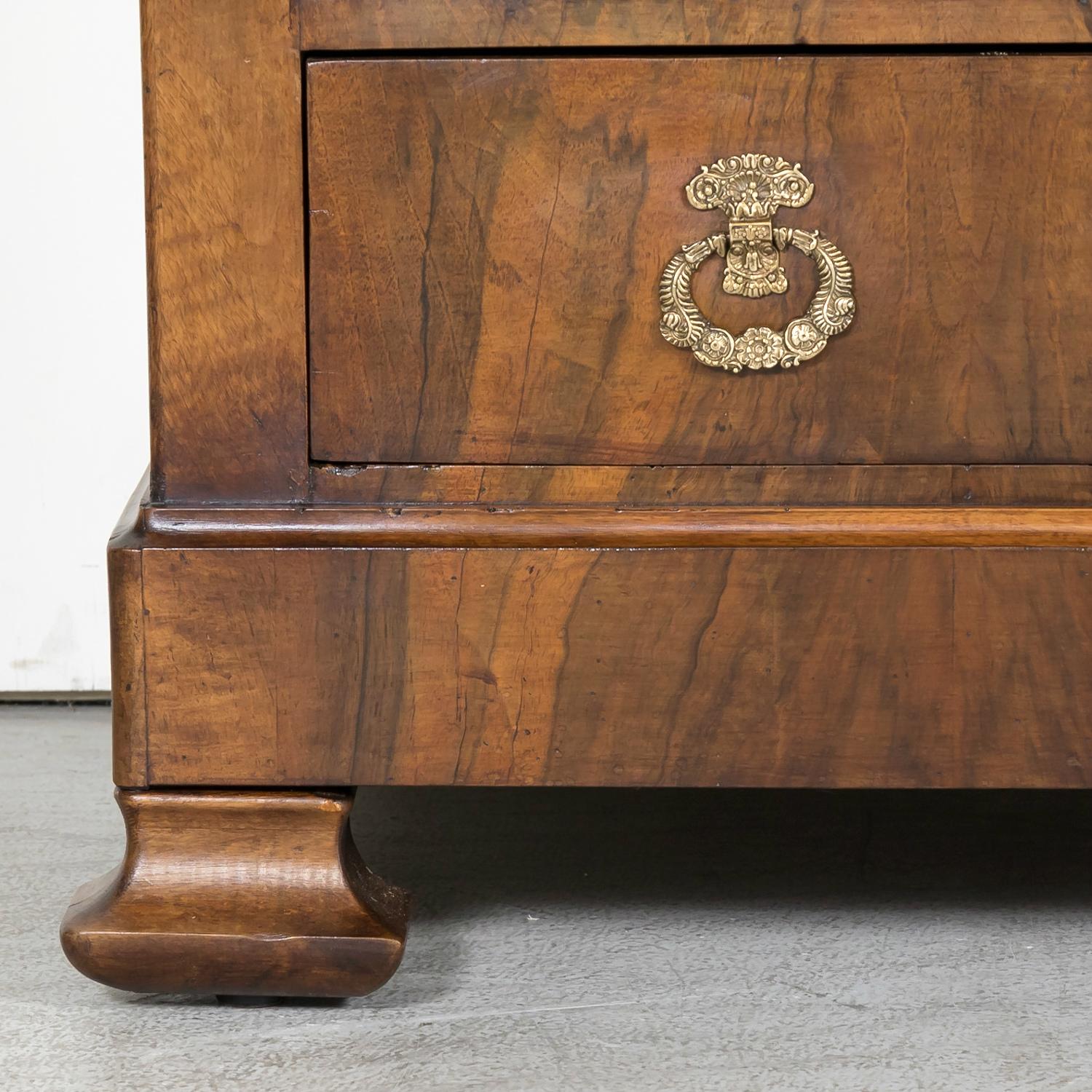 19th Century French Period Louis Philippe Walnut Marble Top Commode  4