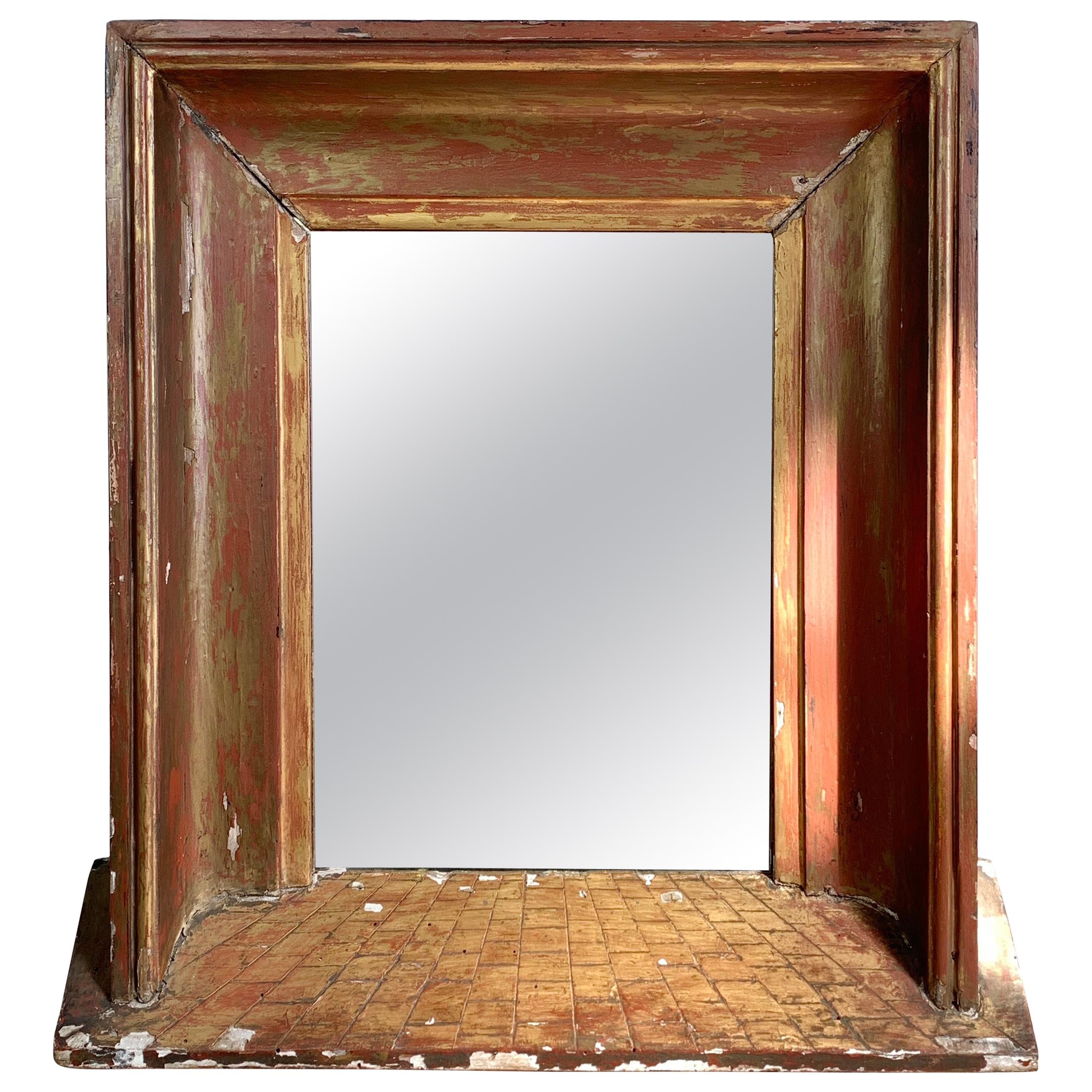 19th Century French Perspective Mirror
