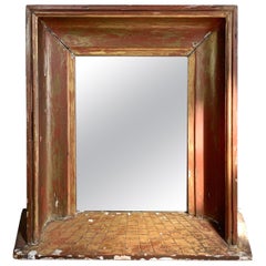 19th Century Gold French Perspective Mirror