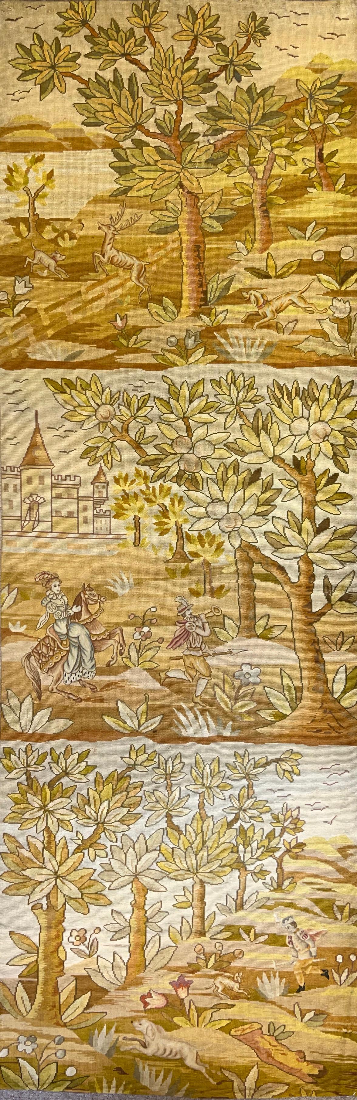Französischer Petit point-Wandteppich des 19. Jahrhunderts - Nr. 1207 im Angebot 4