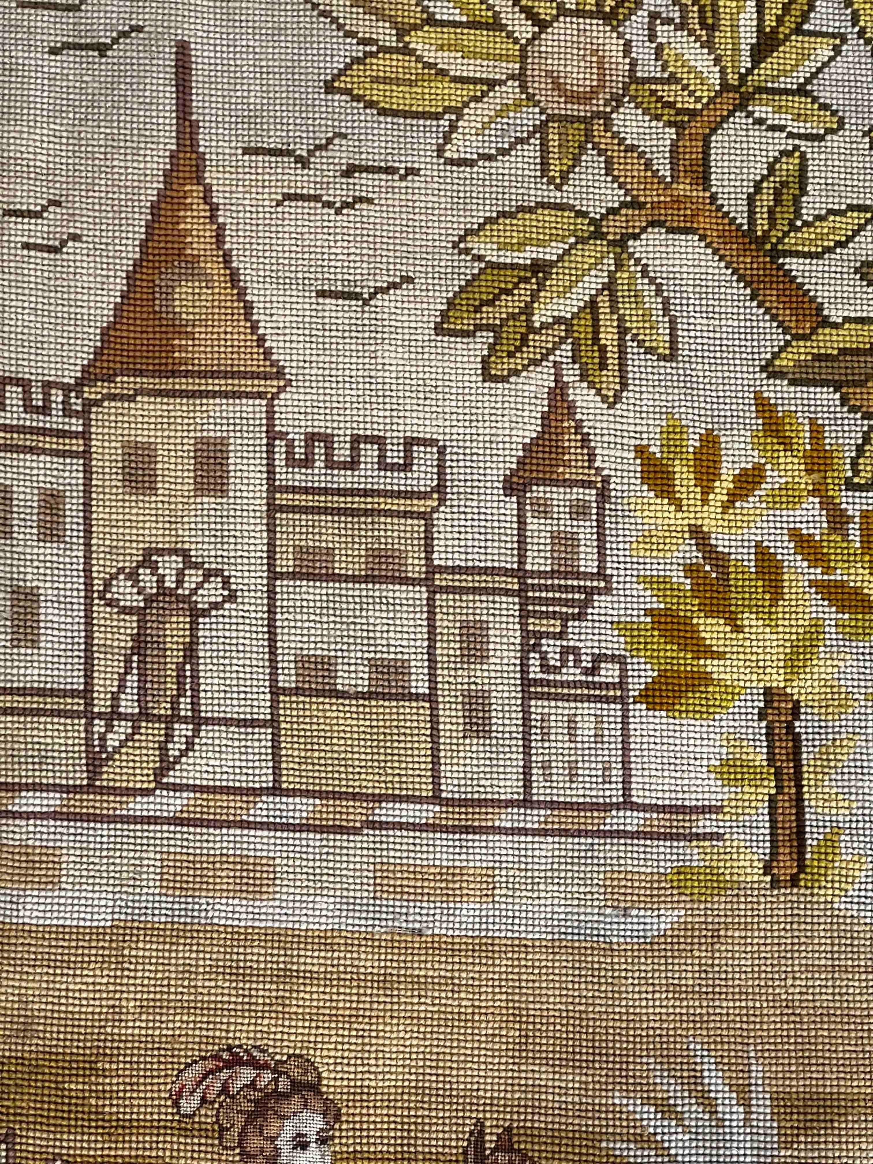 Französischer Petit point-Wandteppich des 19. Jahrhunderts - Nr. 1207 (Spätes 19. Jahrhundert) im Angebot