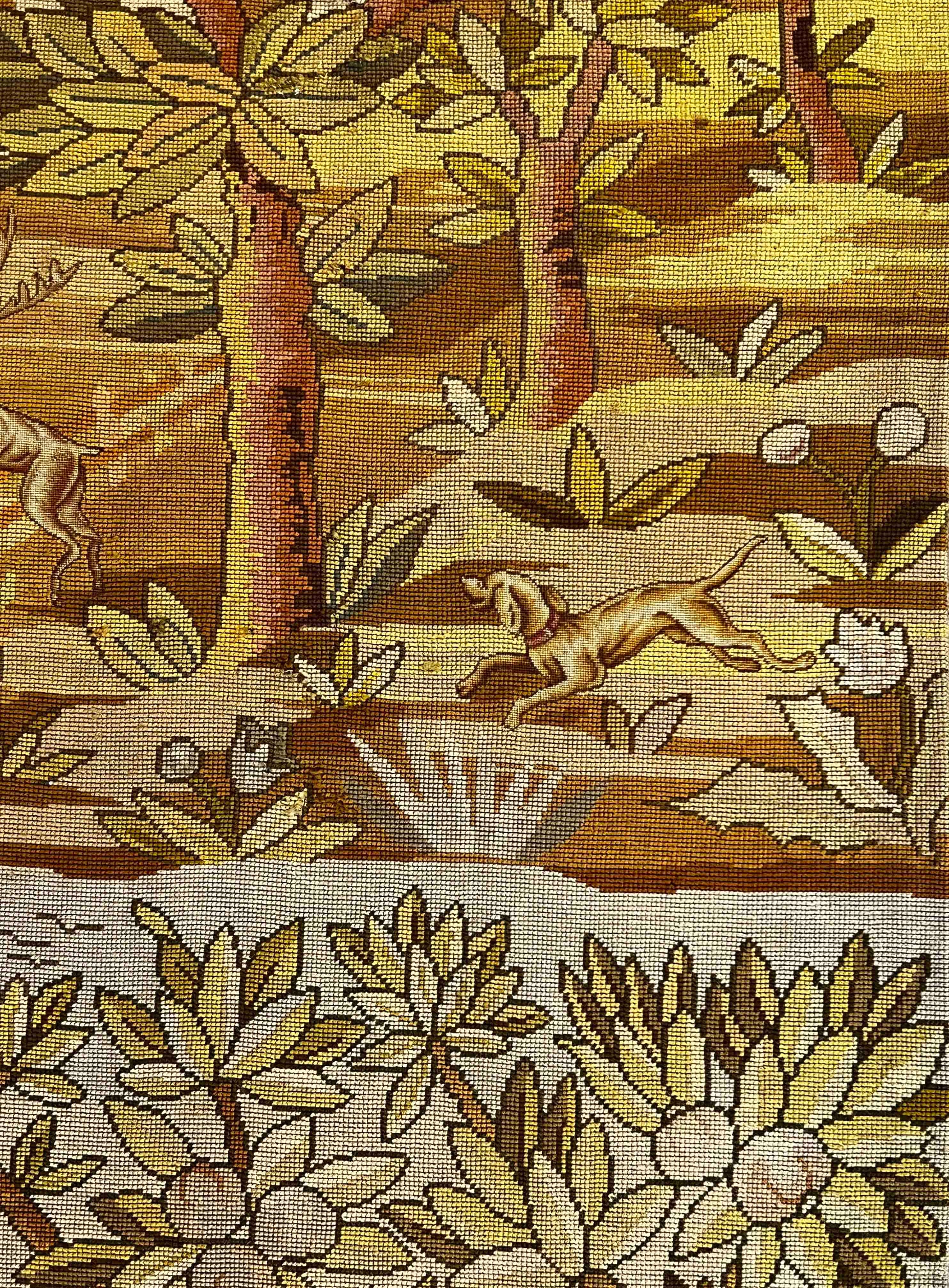 Französischer Petit point-Wandteppich des 19. Jahrhunderts - Nr. 1207 im Angebot 1
