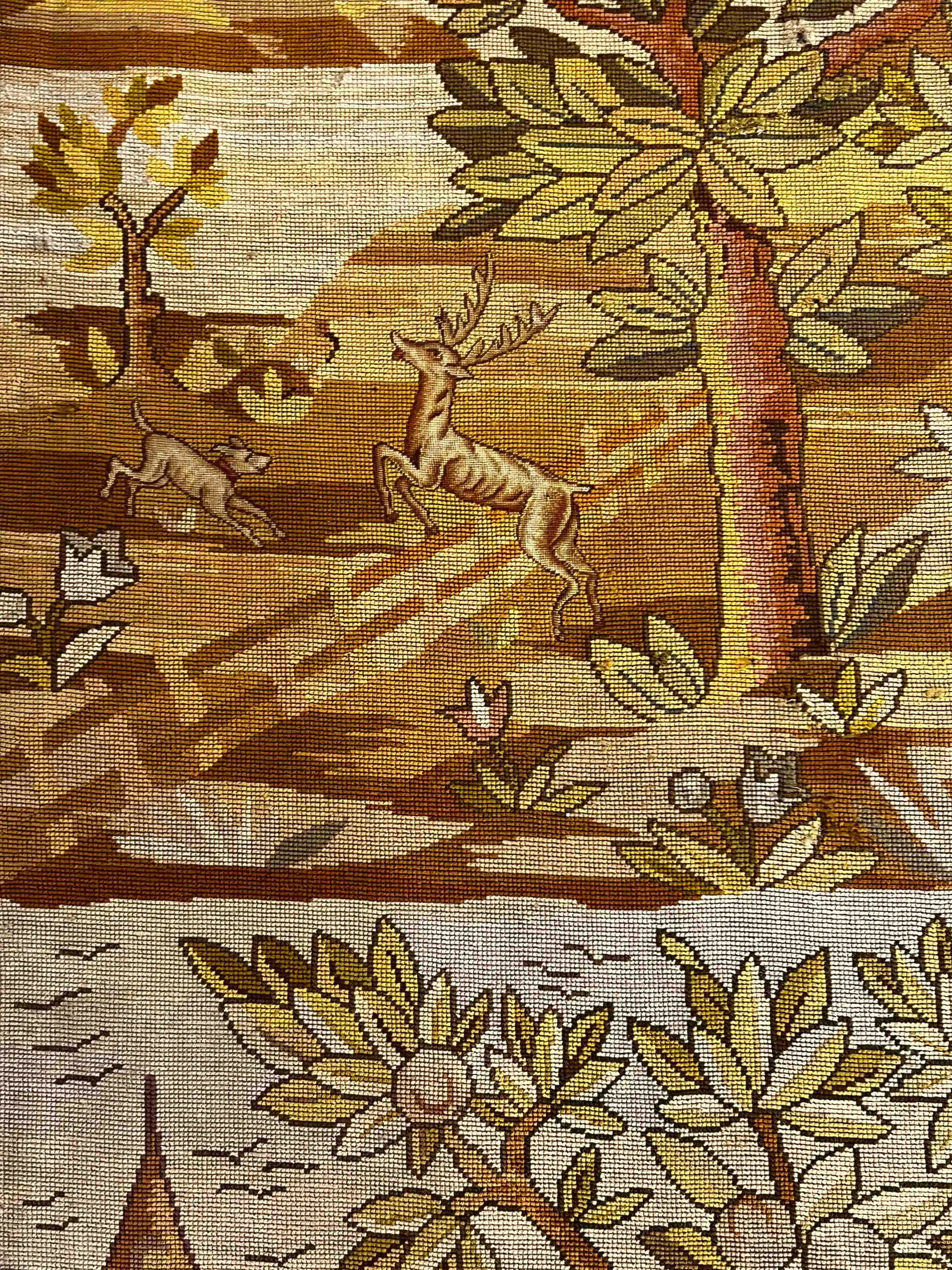 Französischer Petit point-Wandteppich des 19. Jahrhunderts - Nr. 1207 im Angebot 2