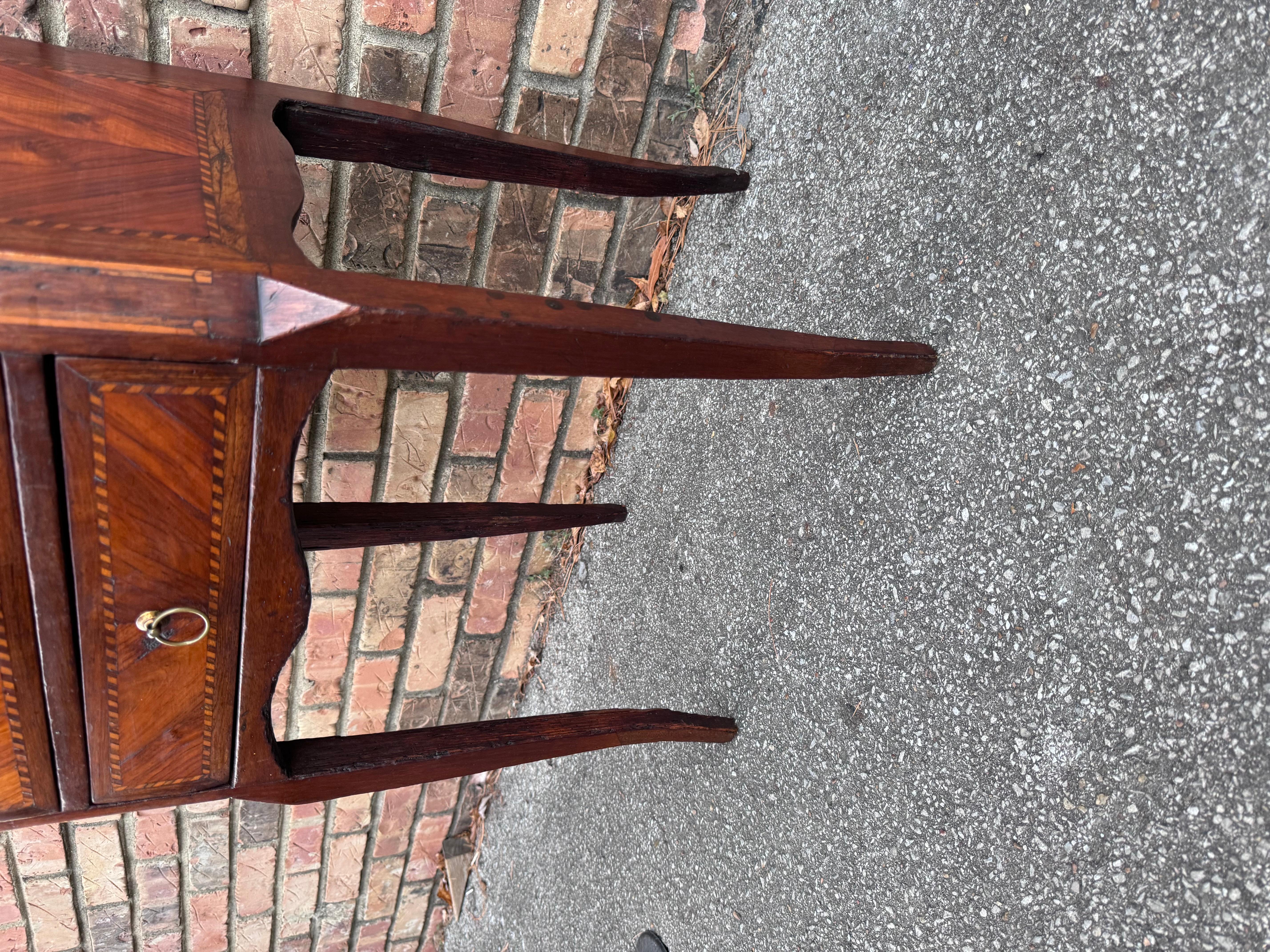 Mid-19th Century 19th Century French Petite 3 Drawer Side Table