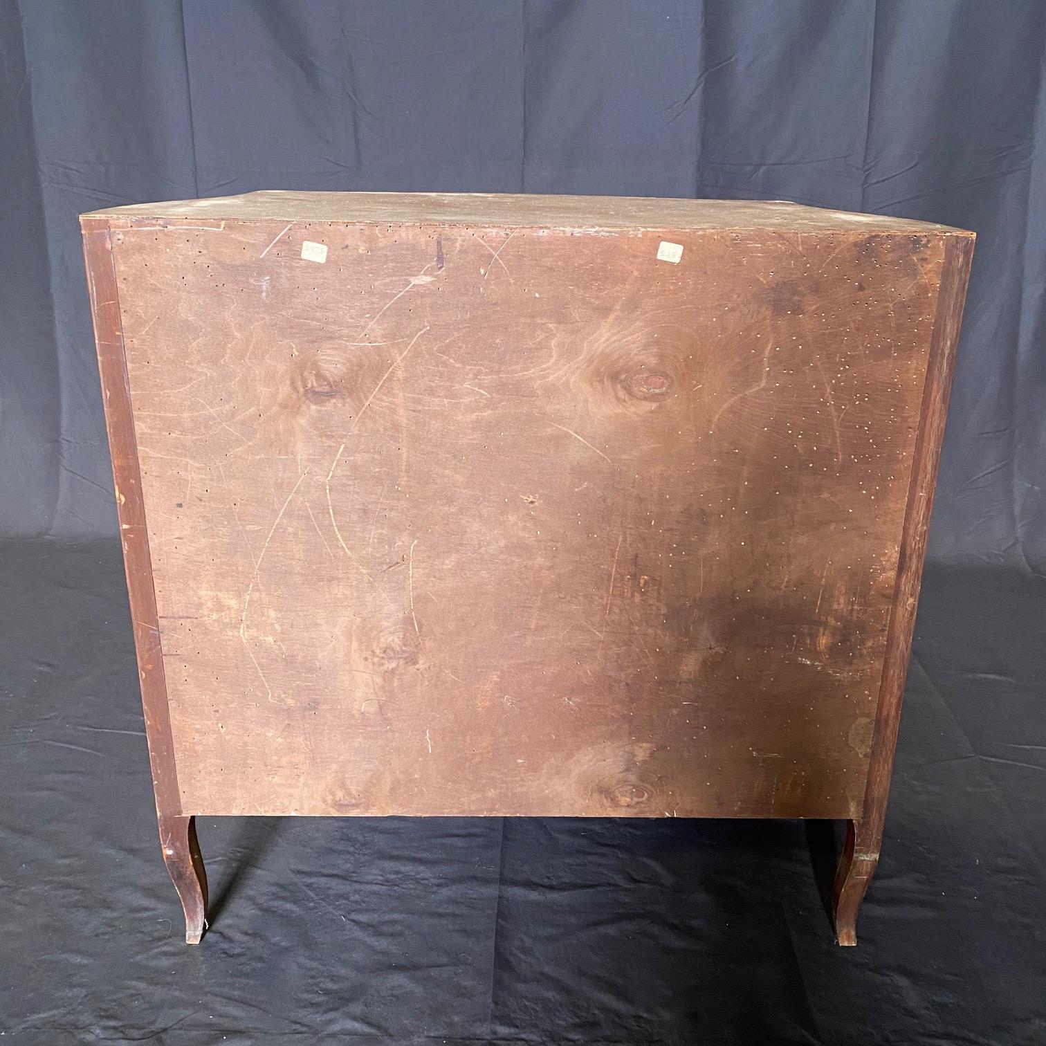 19th Century French Petite Louis XV Marble Top Commode For Sale 8
