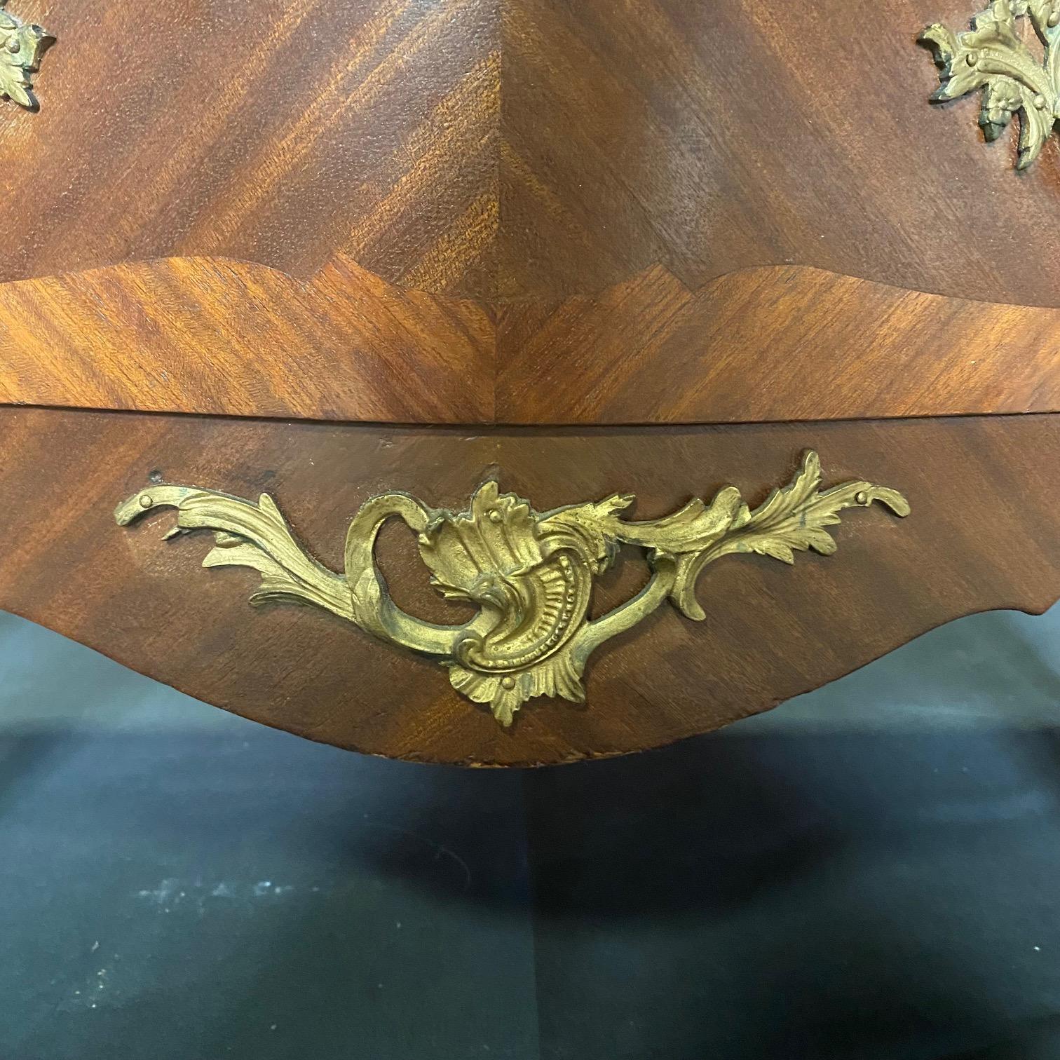 19th Century French Petite Louis XV Marble Top Commode For Sale 2