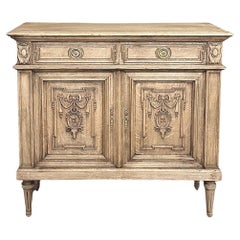 19th Century French Petite Stripped Buffet