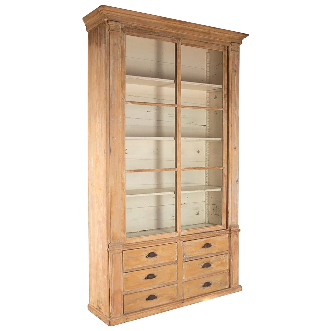 19th Century French Pharmacy Cabinet