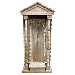 19th Century French Pine Altar Shrine Decorative