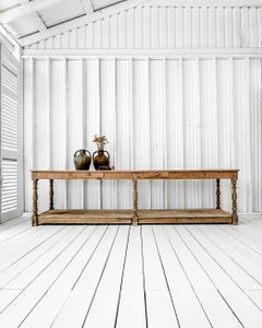 19th Century French Pine and Oak Draper's Table