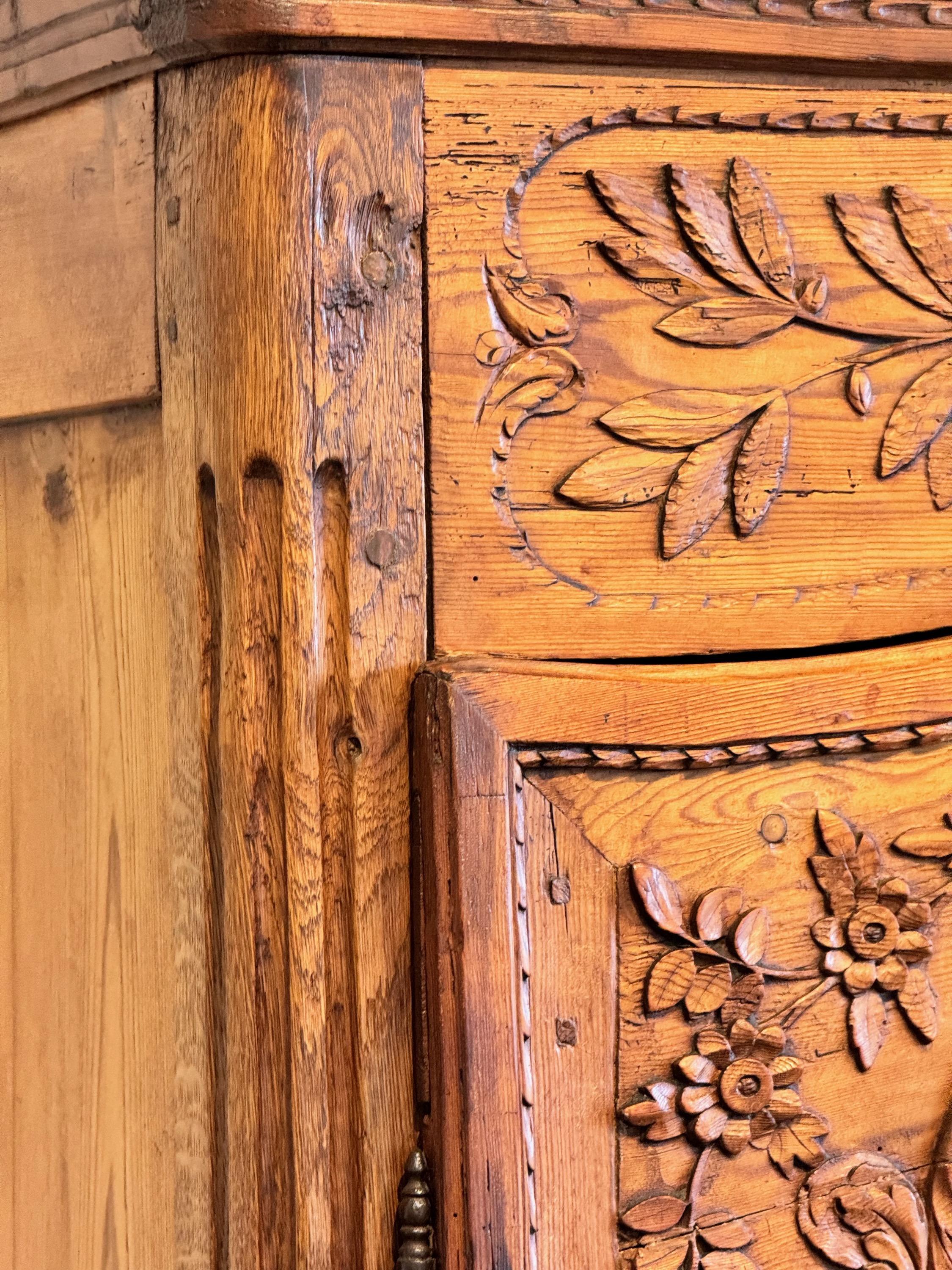 19th Century French Pine Armoire 4