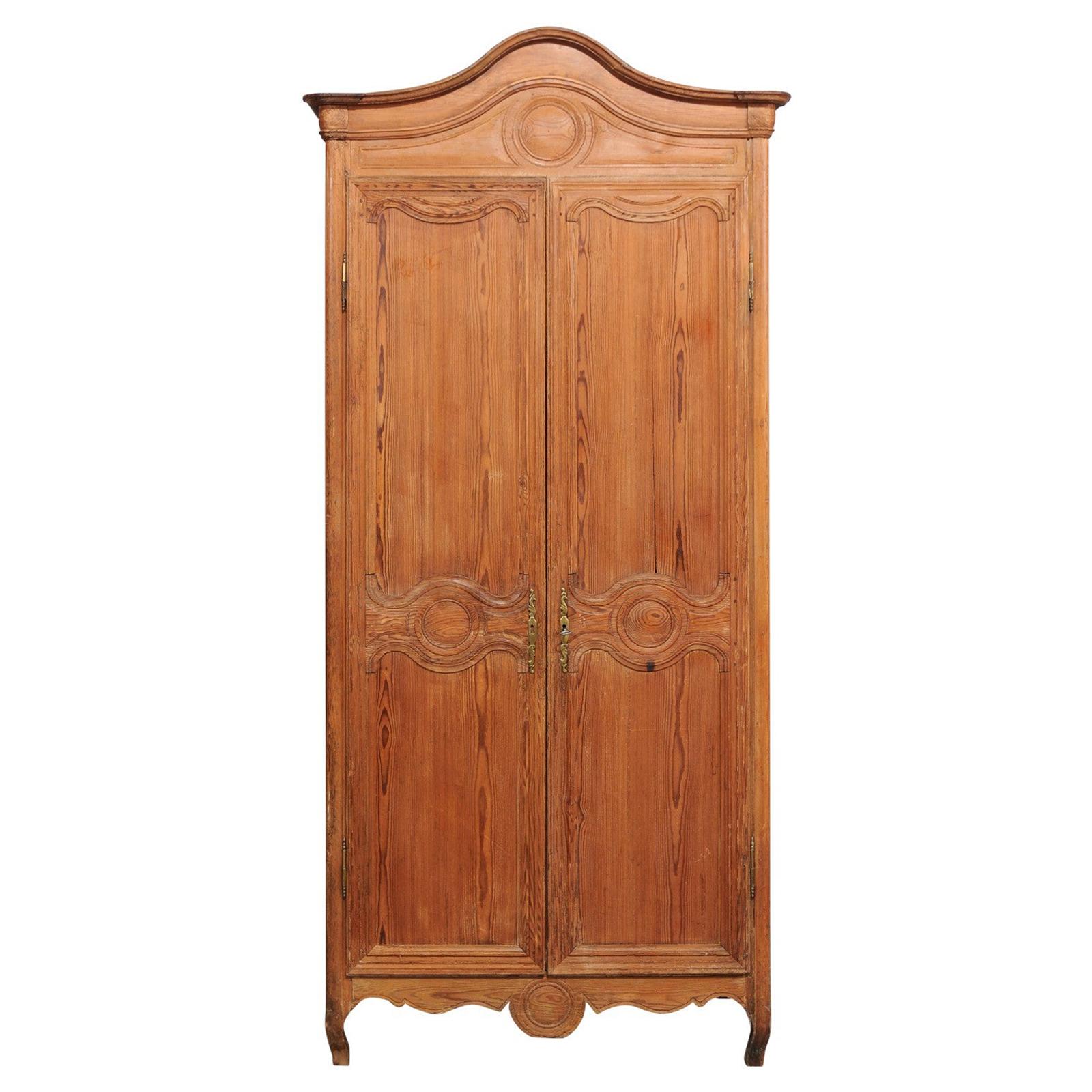 19th Century French Pine Armoire