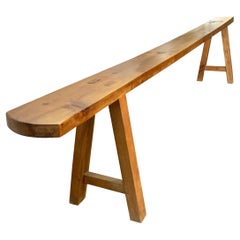 19th Century French Pine Bench
