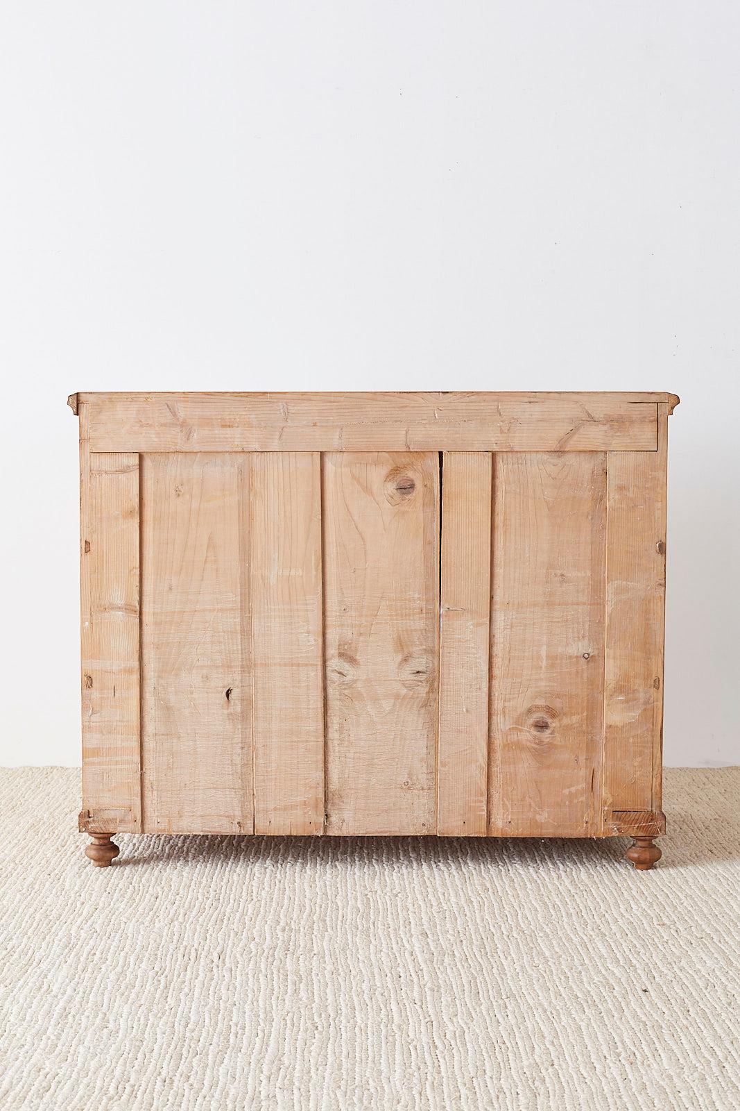19th Century French Pine Commode Chest of Drawers 12