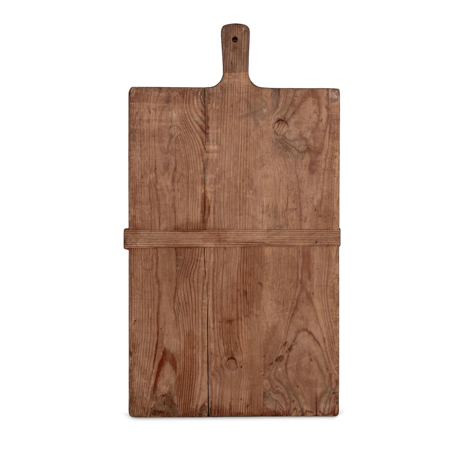 Hand-Carved 19th Century French Pine Cutting Board