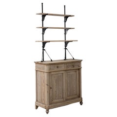19th Century French Pine Display Cabinet