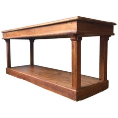 19th Century French Pine Drapers Table